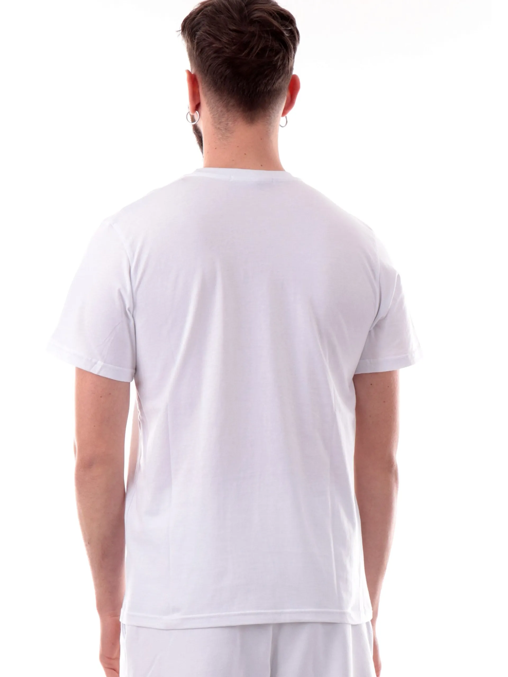 DS2 T-Shirt*Maglia bianca da uomo patch tono su tono SS25213