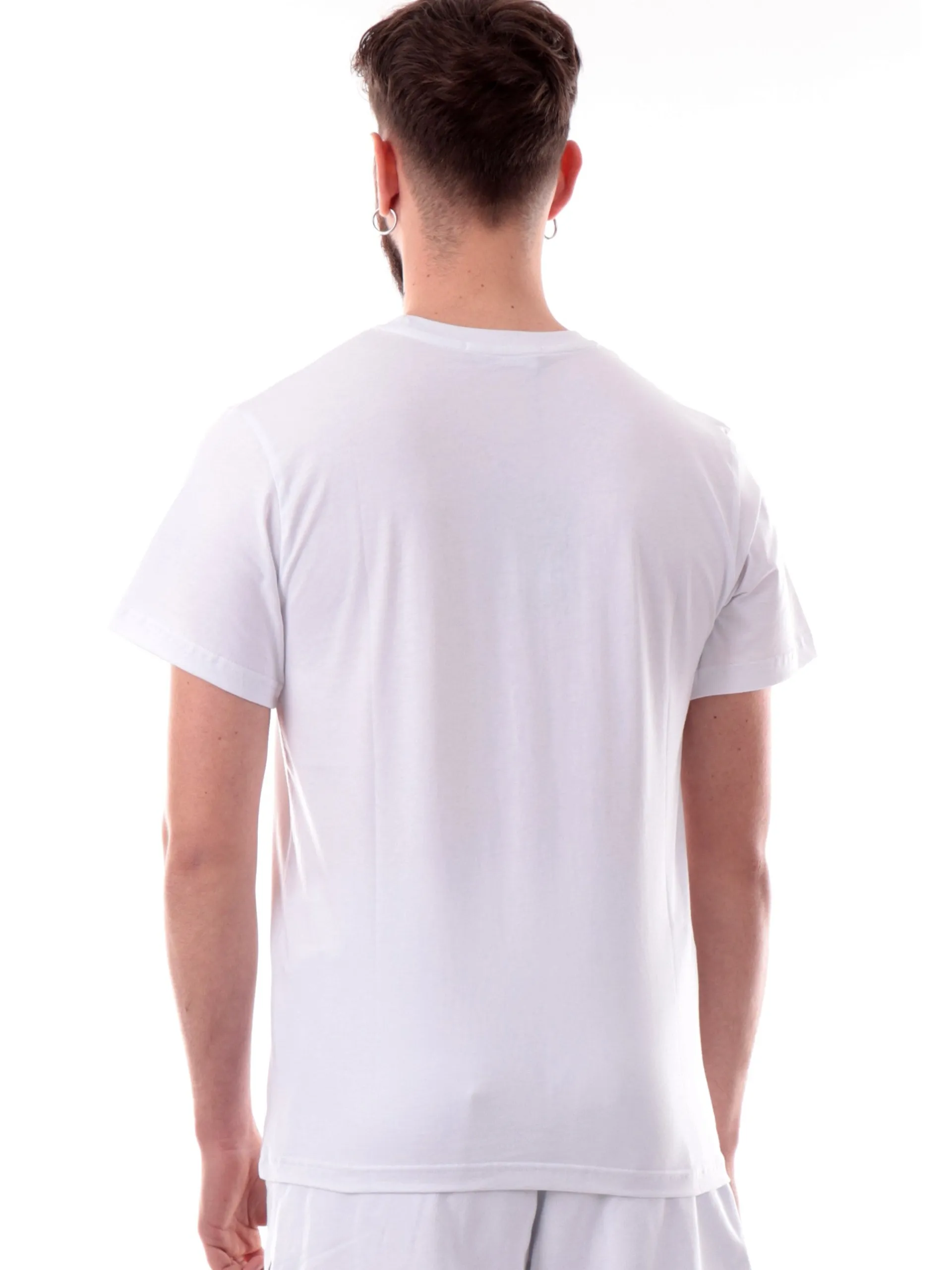 DS2 T-Shirt*Maglia bianca da uomo logo nero SS25292