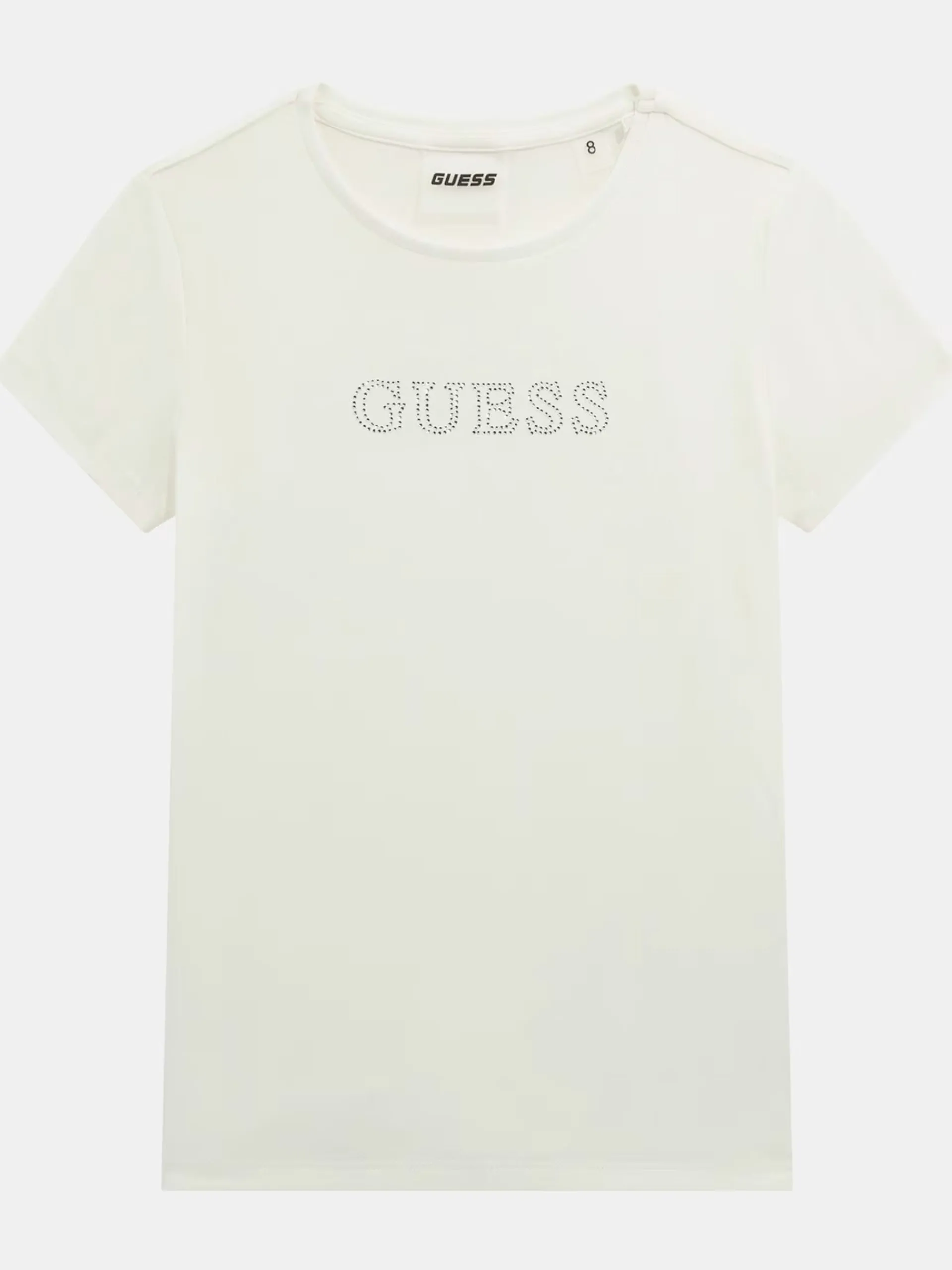 GUESS T-Shirt*Maglia bianca da bambina logo con strass J4RI49J1314