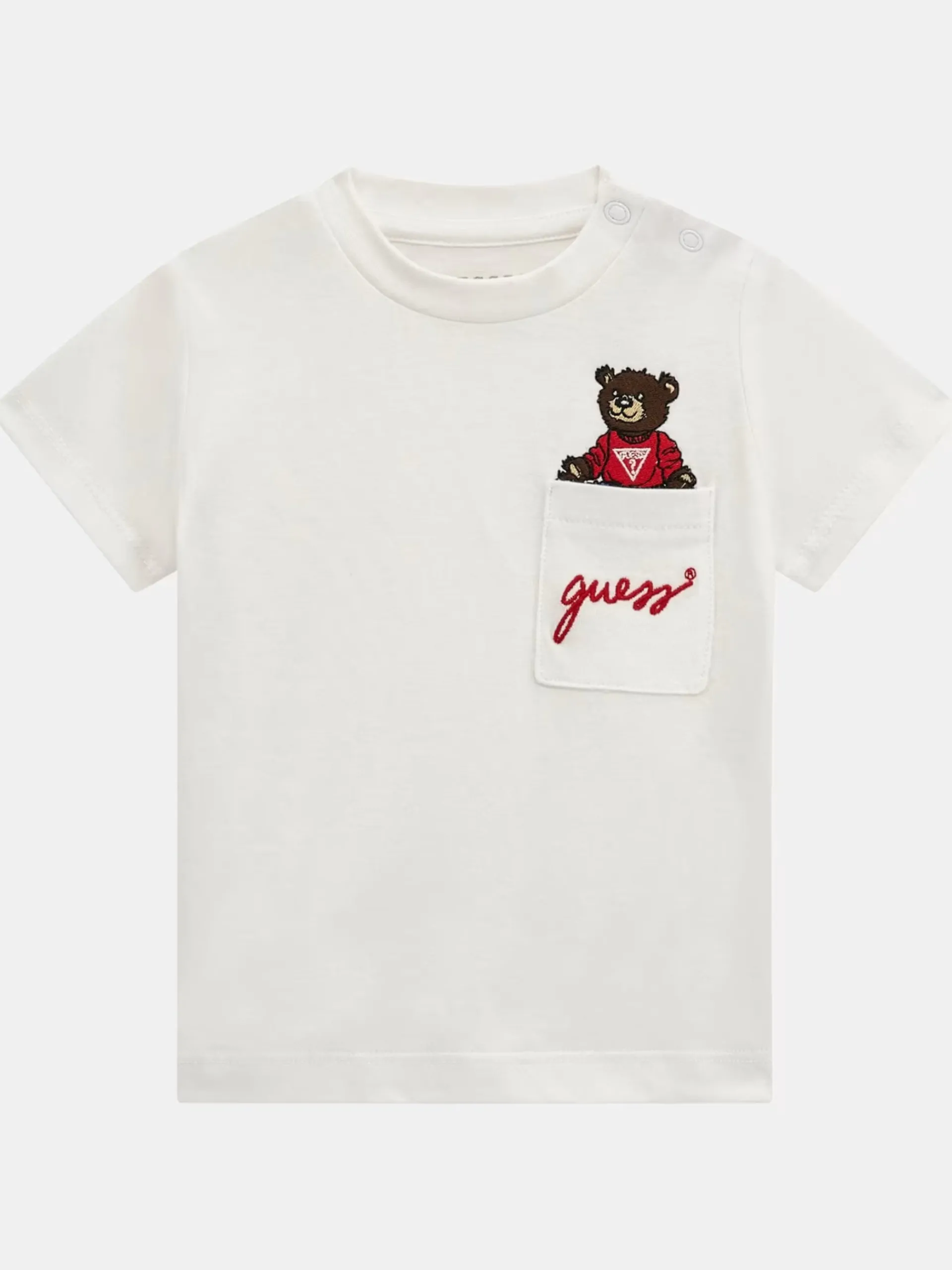 GUESS T-Shirt*Maglia bianca da bambino con orsacchiotto I5RI03I3Z14