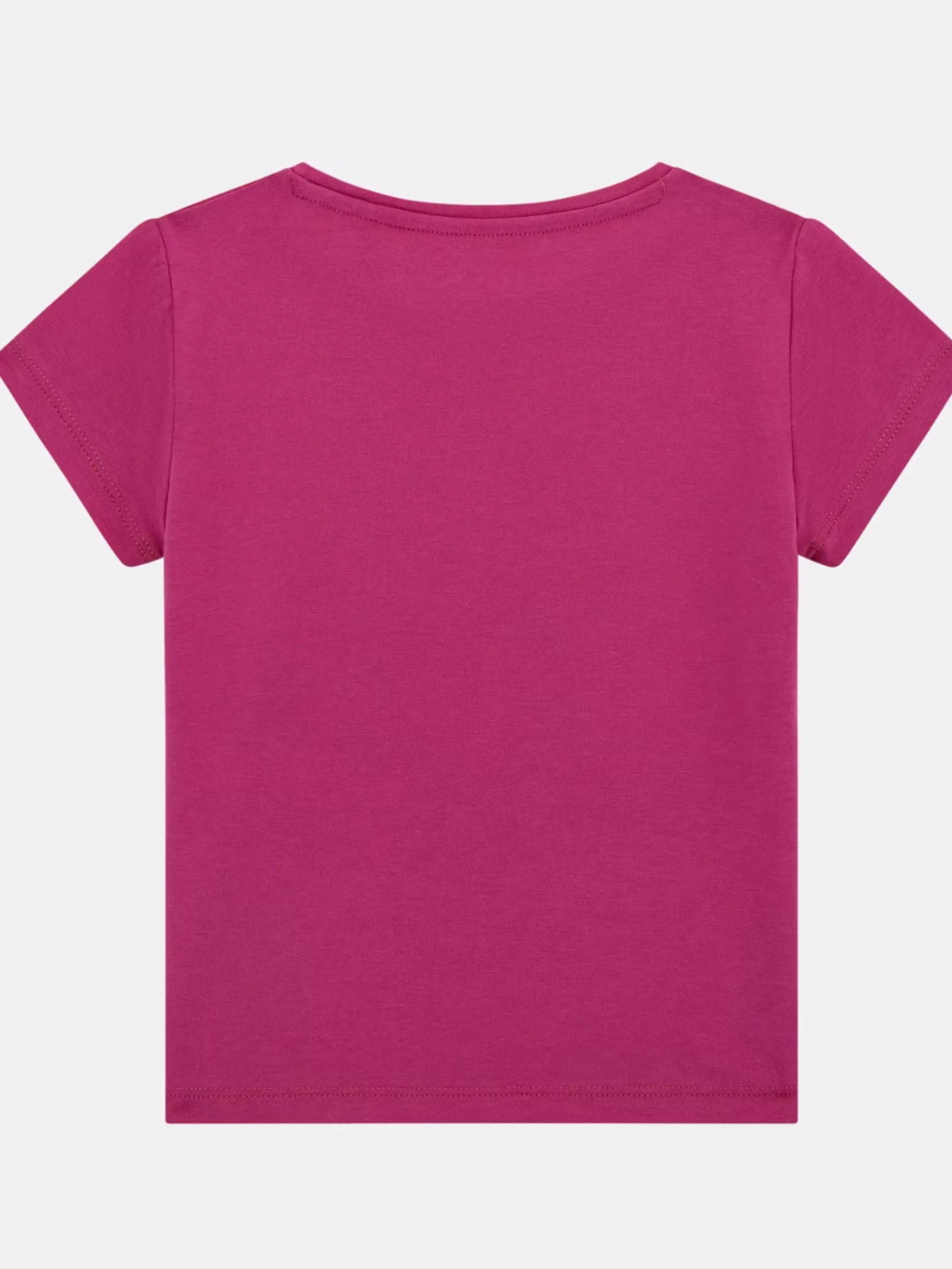 GUESS T-Shirt*Maglia fucsia da bambina logo oro con glitter K5GI08K6YW4