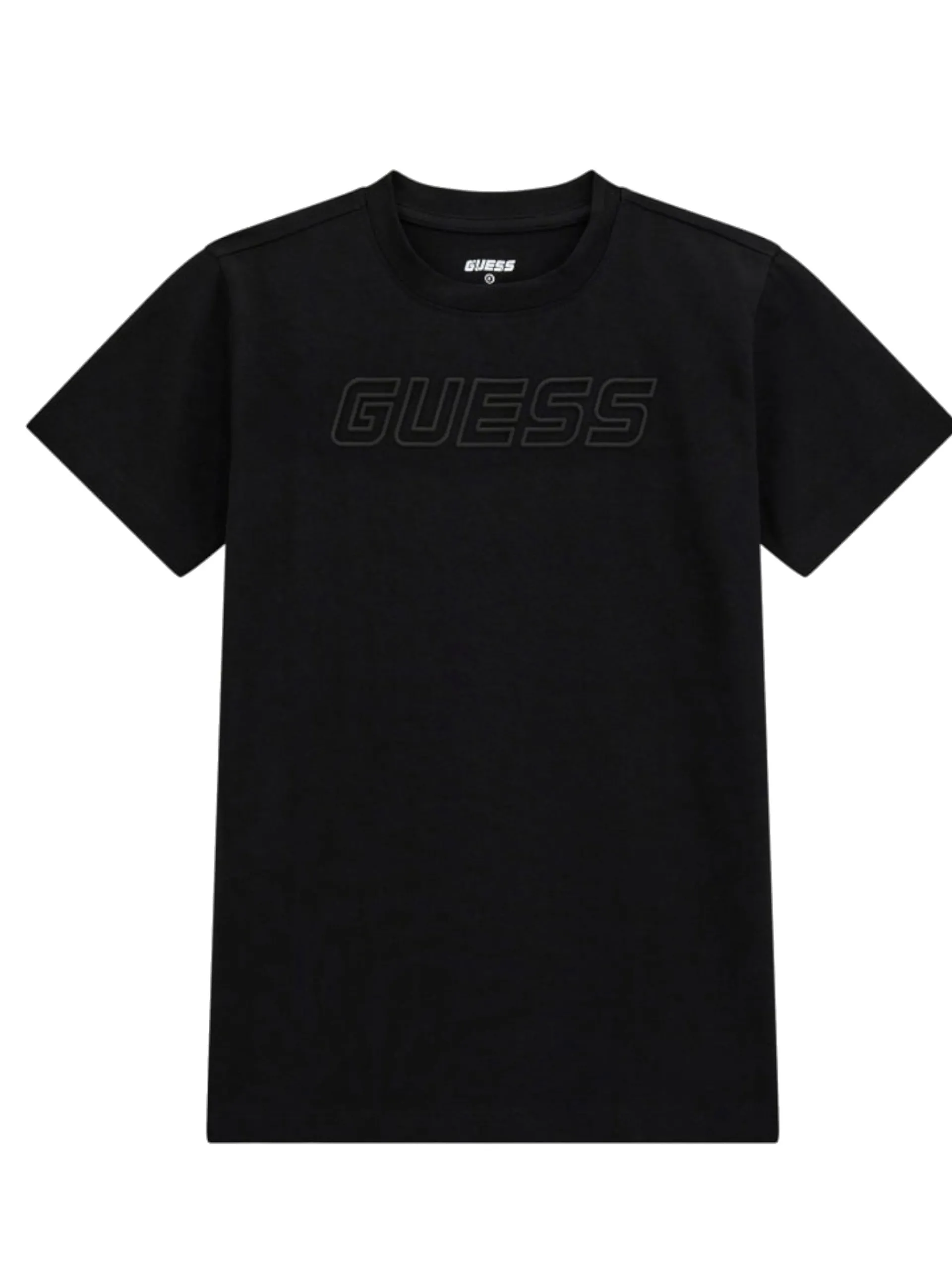 GUESS T-Shirt*Maglia nera da bambino con patch gommato L5RI37J1311
