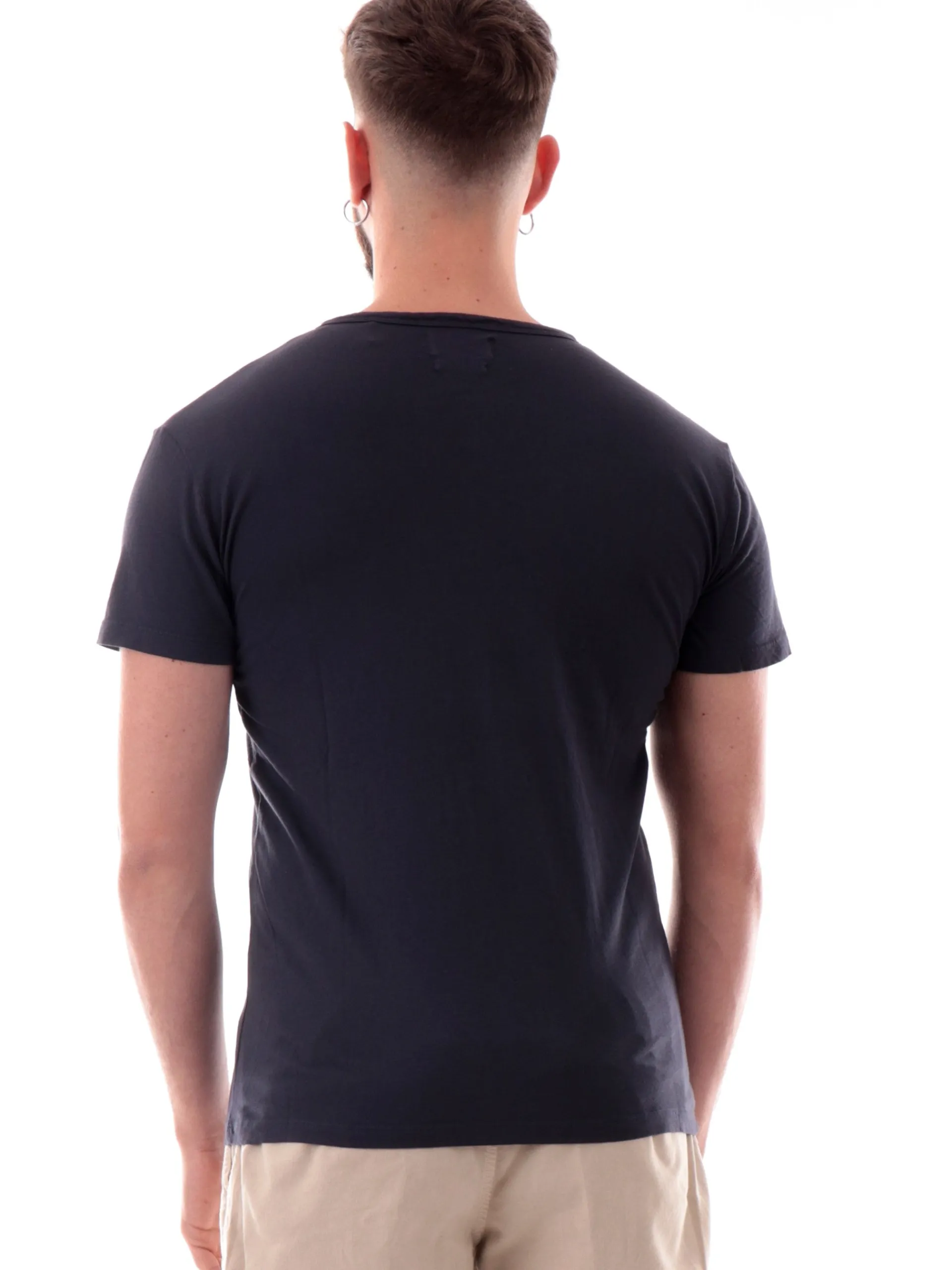 IMPURE T-Shirt*Maglia blu scollo a V da uomo Chester LESTER