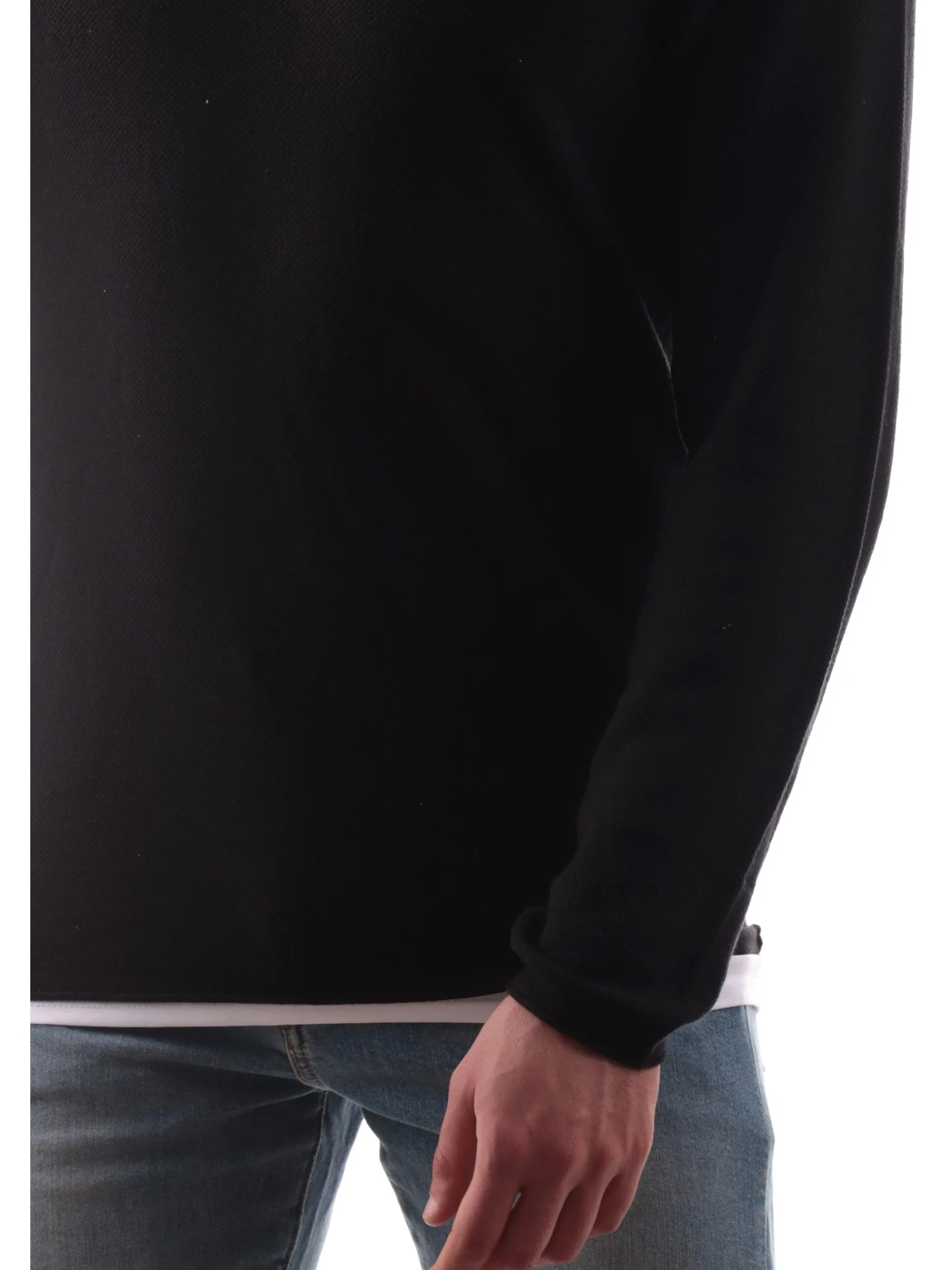 JACK&JONES Maglie*Maglia Jack Jones blu da uomo con effetto doppio piquet Knitted 12227443