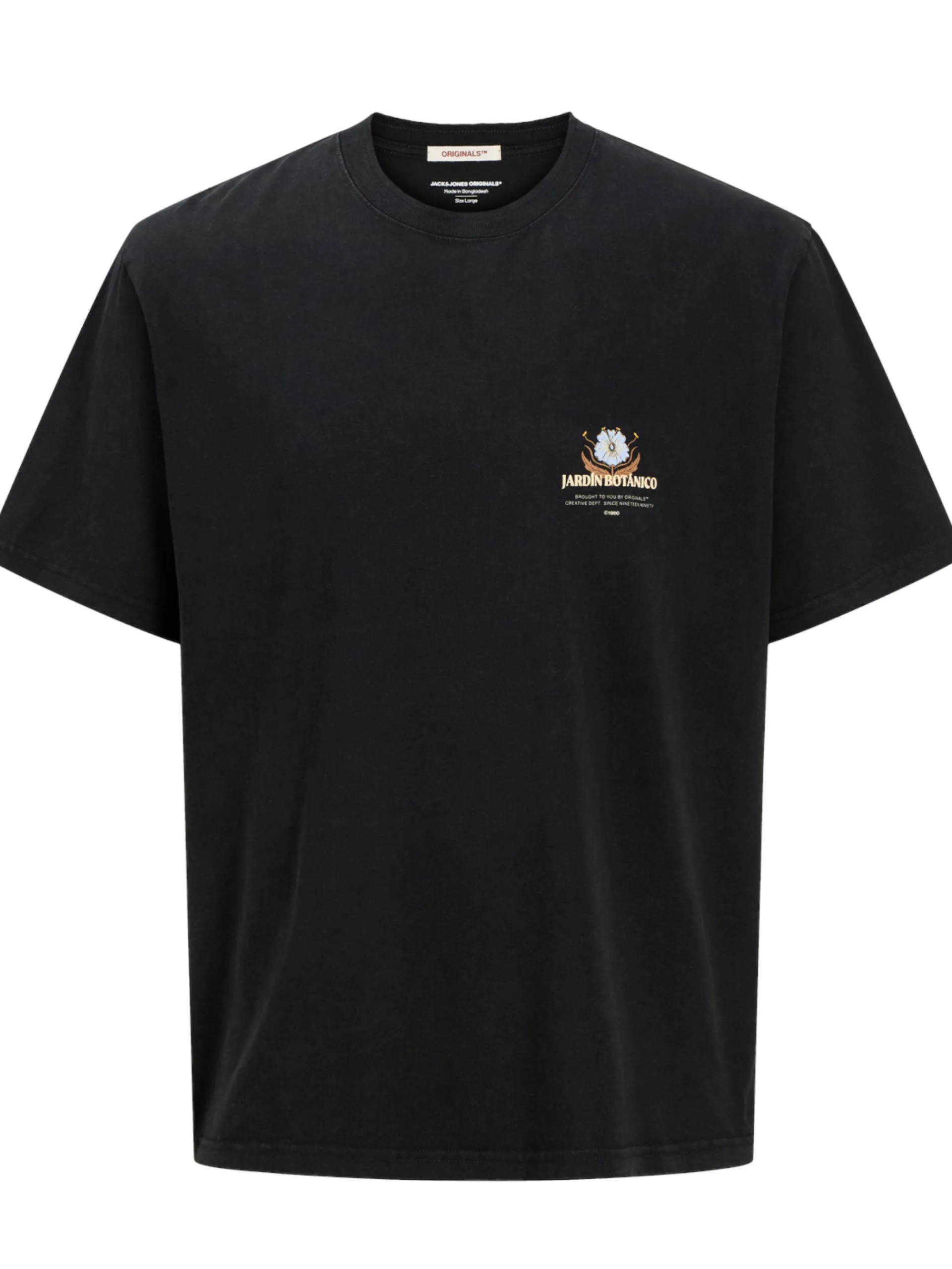 JACK&JONES T-Shirt*Maglia Jack Jones nera da uomo maxi stampa posteriore 12276830