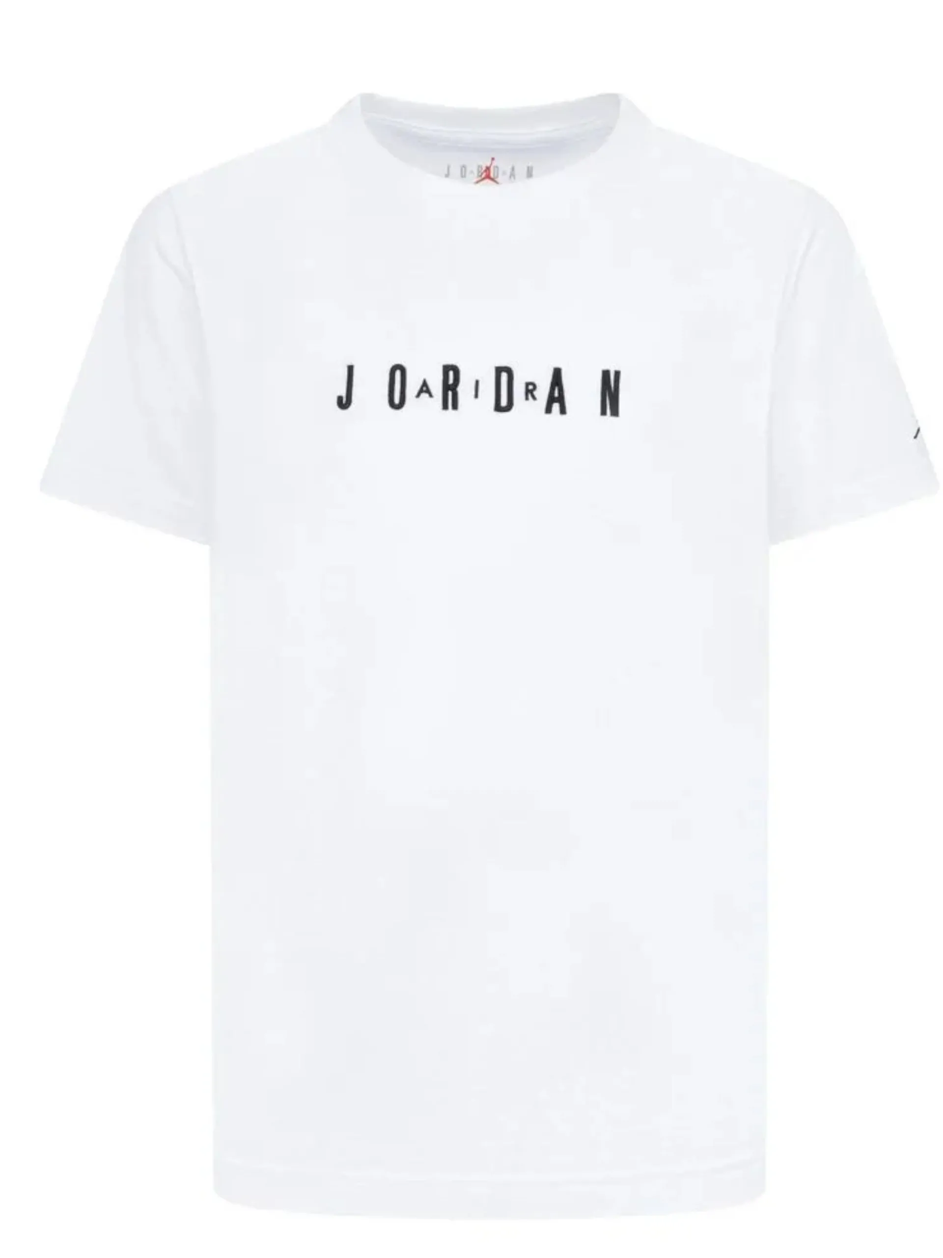 NIKE JORDAN T-Shirt*Maglia Jordan bianca da bambino logo Air Jordan ricamato 95D634