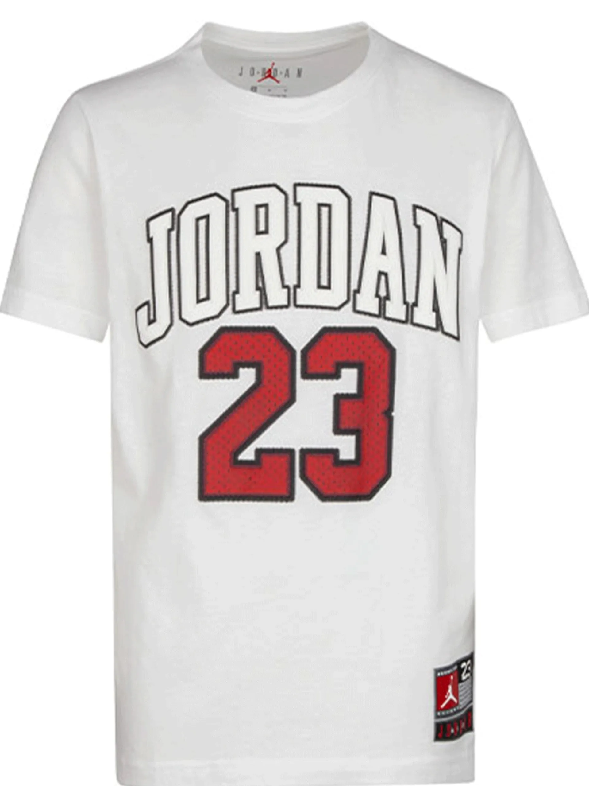 NIKE JORDAN T-Shirt*Maglia Jordan bianca da bambino maxi patch 95A088