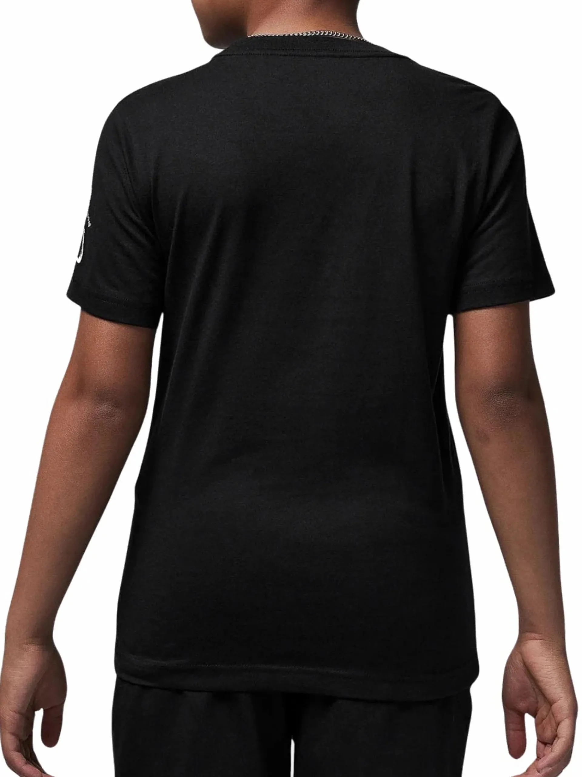 NIKE JORDAN T-Shirt*Maglia Jordan nera da bambino con stampa e logo ricamato 95F052