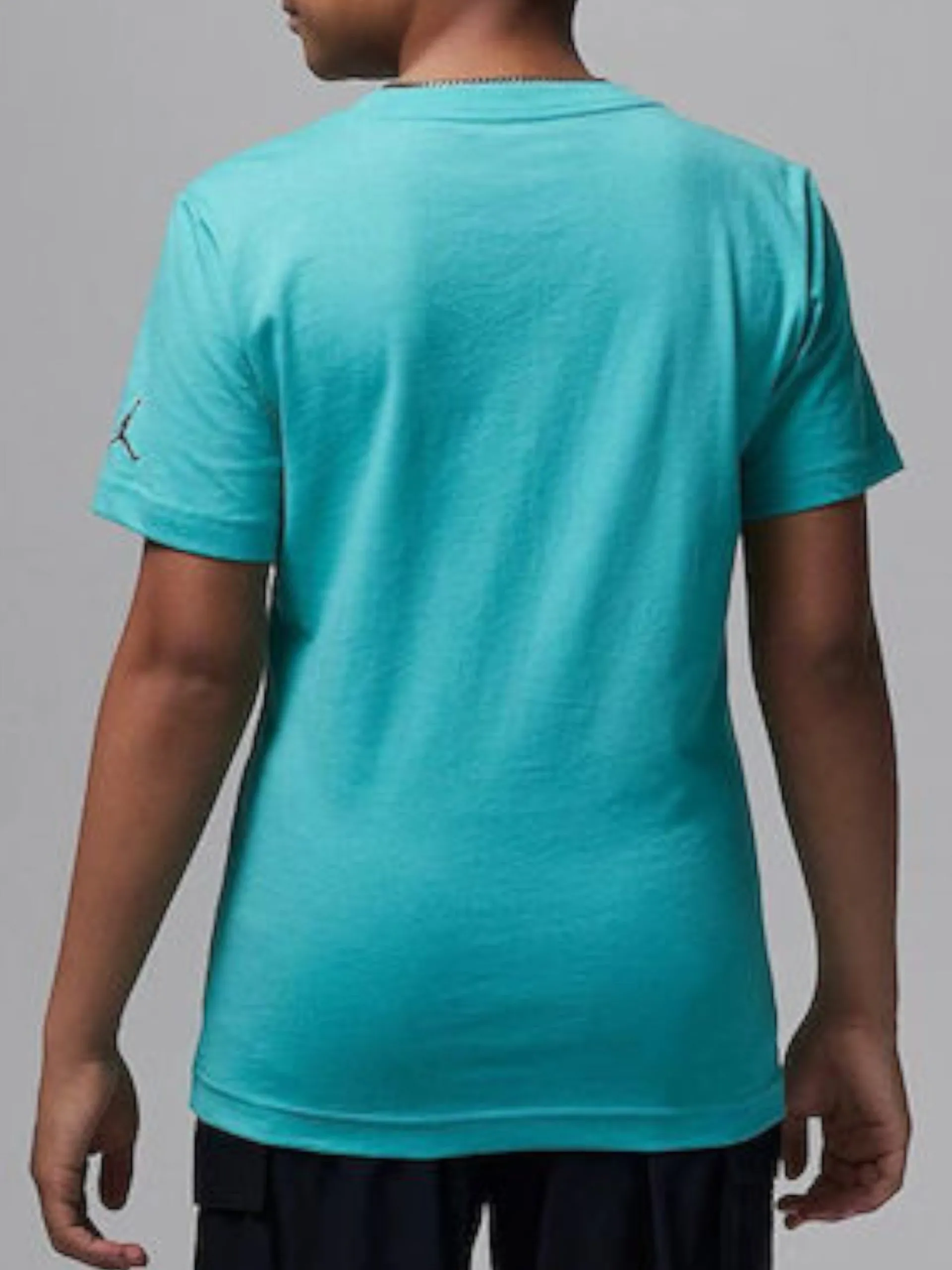 NIKE JORDAN T-Shirt*Maglia Jordan verde acqua da bambino con logo ricamato 85D634