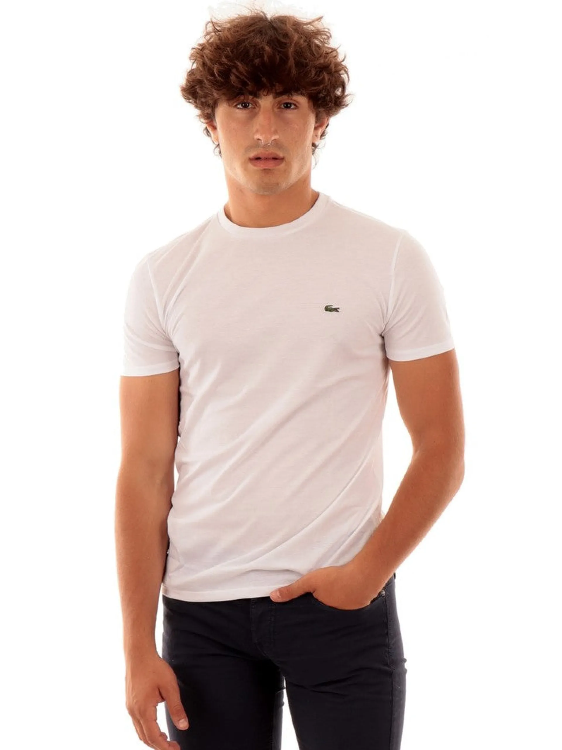 LACOSTE T-Shirt*Maglia bianca da uomo TH6709