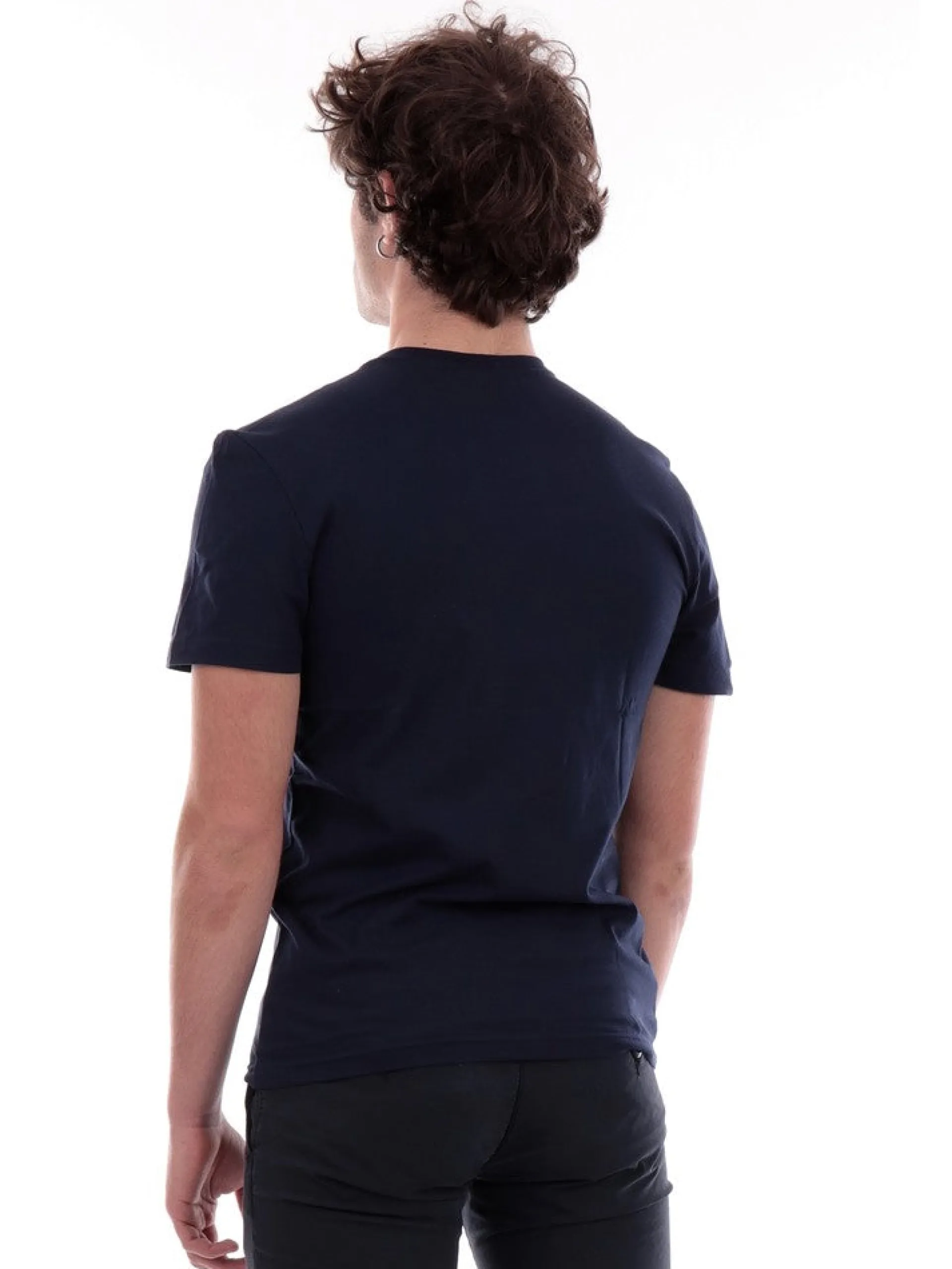 LACOSTE T-Shirt*Maglia blu da uomo Regular Fit TH2038