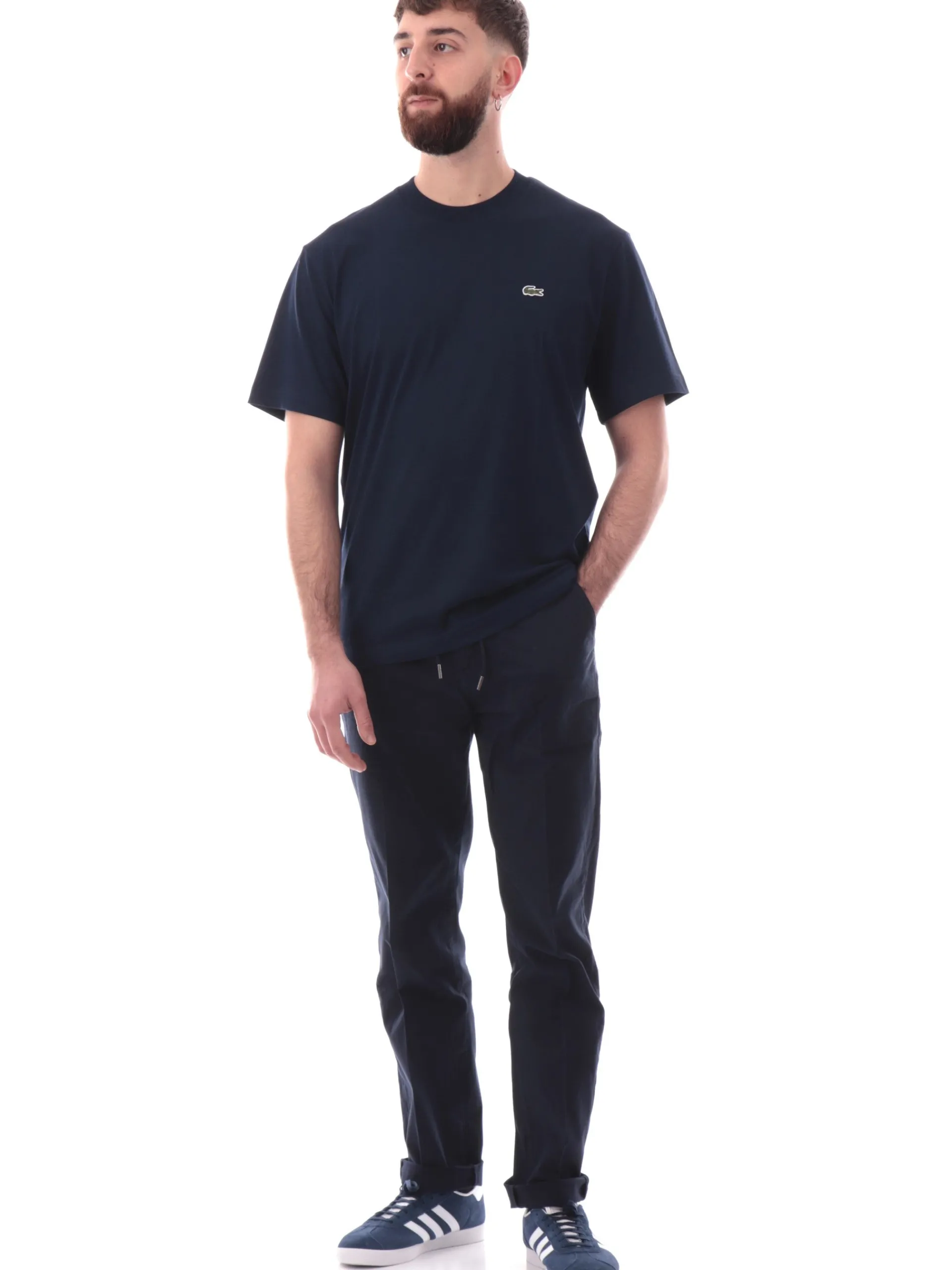 LACOSTE T-Shirt*Maglia da uomo blu a maniche corte TH7318166