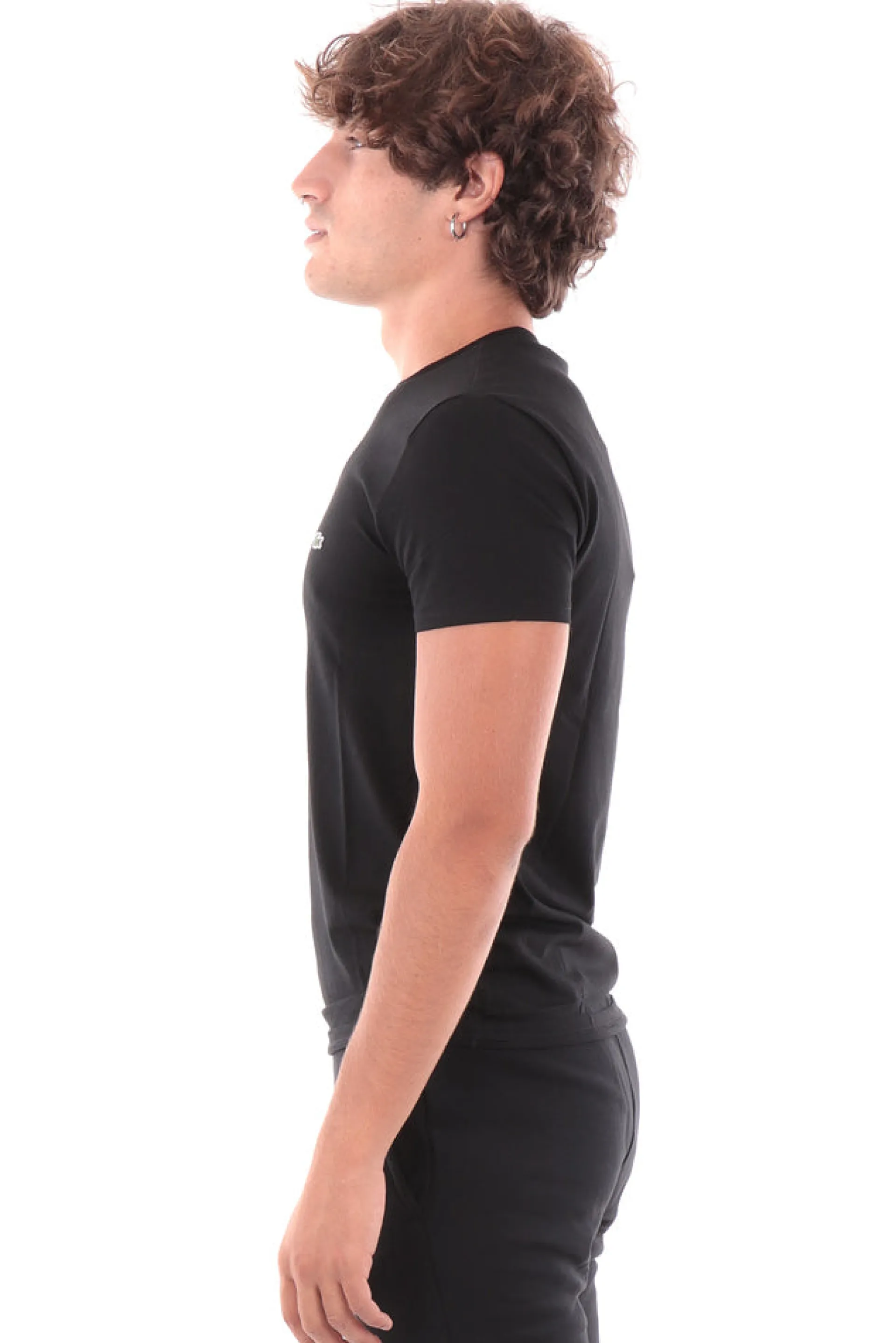 LACOSTE T-Shirt*Maglia nera da uomo TH6709