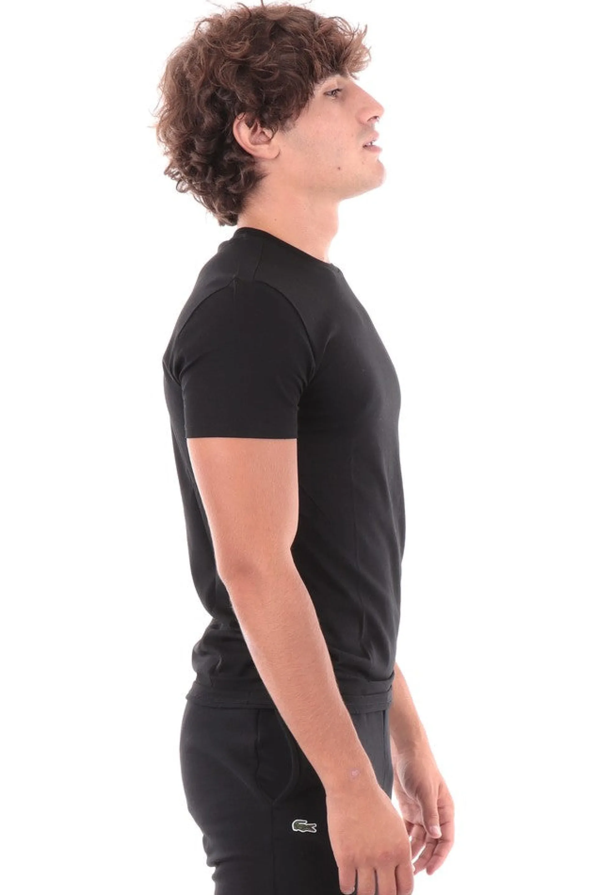 LACOSTE T-Shirt*Maglia nera da uomo TH6709