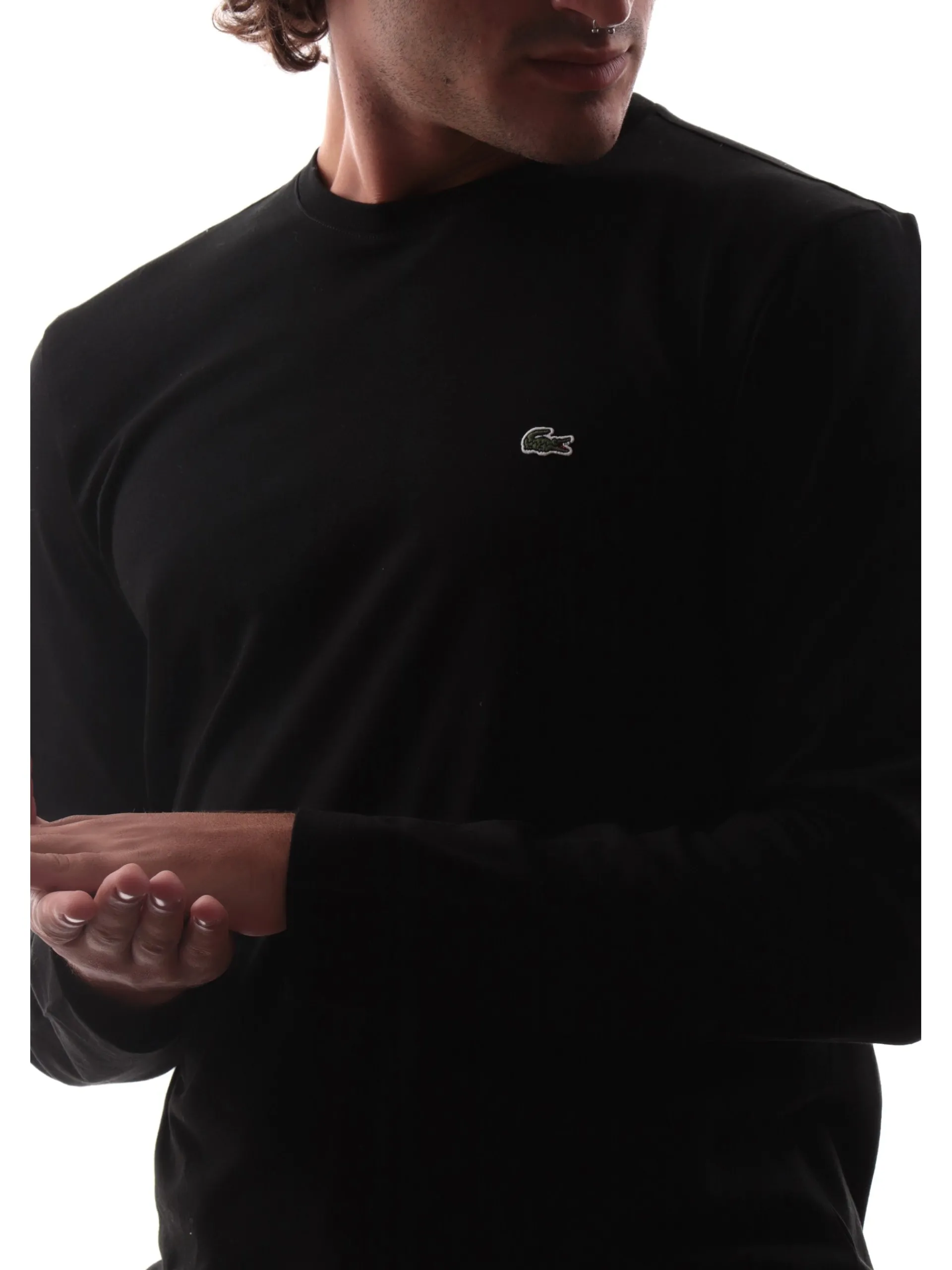 LACOSTE T-Shirt*Maglia nera da uomo TH2040