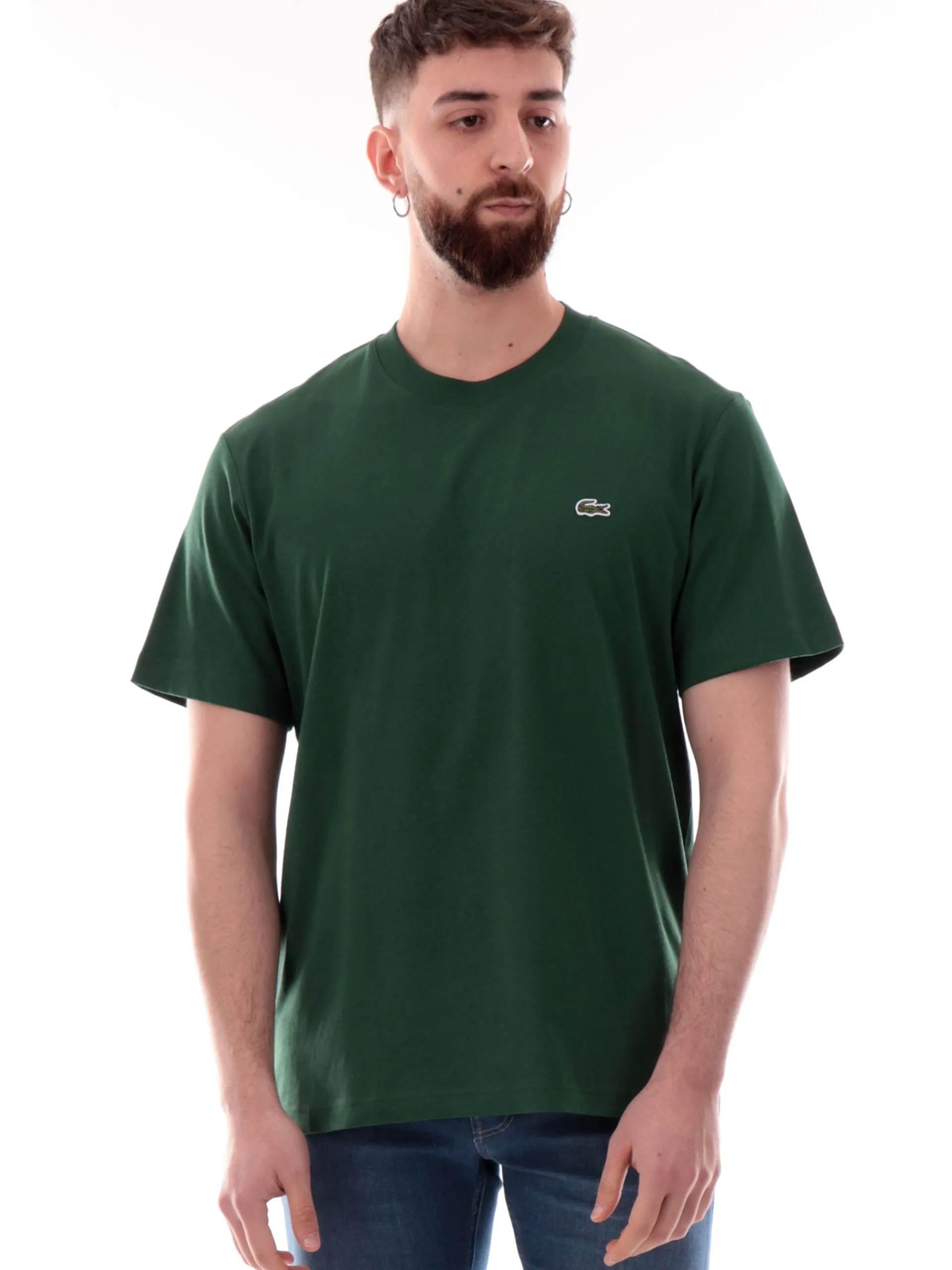 LACOSTE T-Shirt*Maglia verde da uomo maniche corte TH7318
