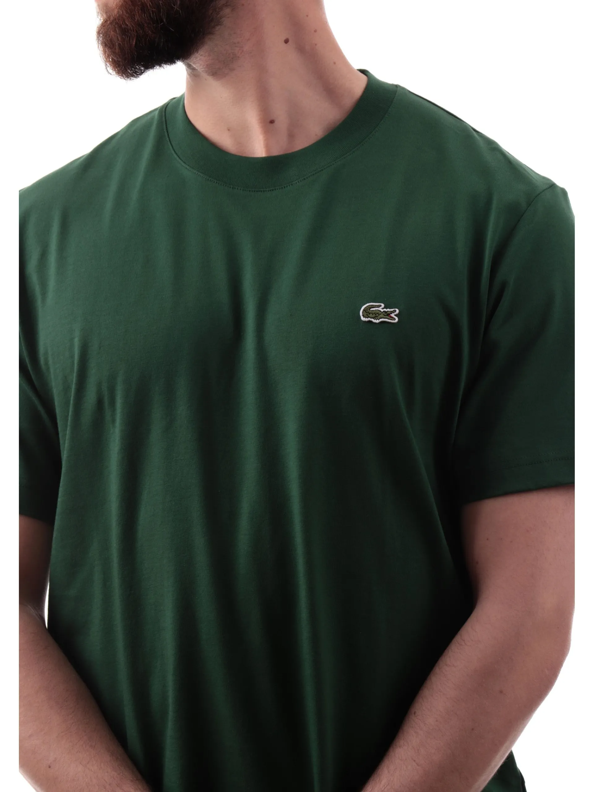 LACOSTE T-Shirt*Maglia verde da uomo maniche corte TH7318