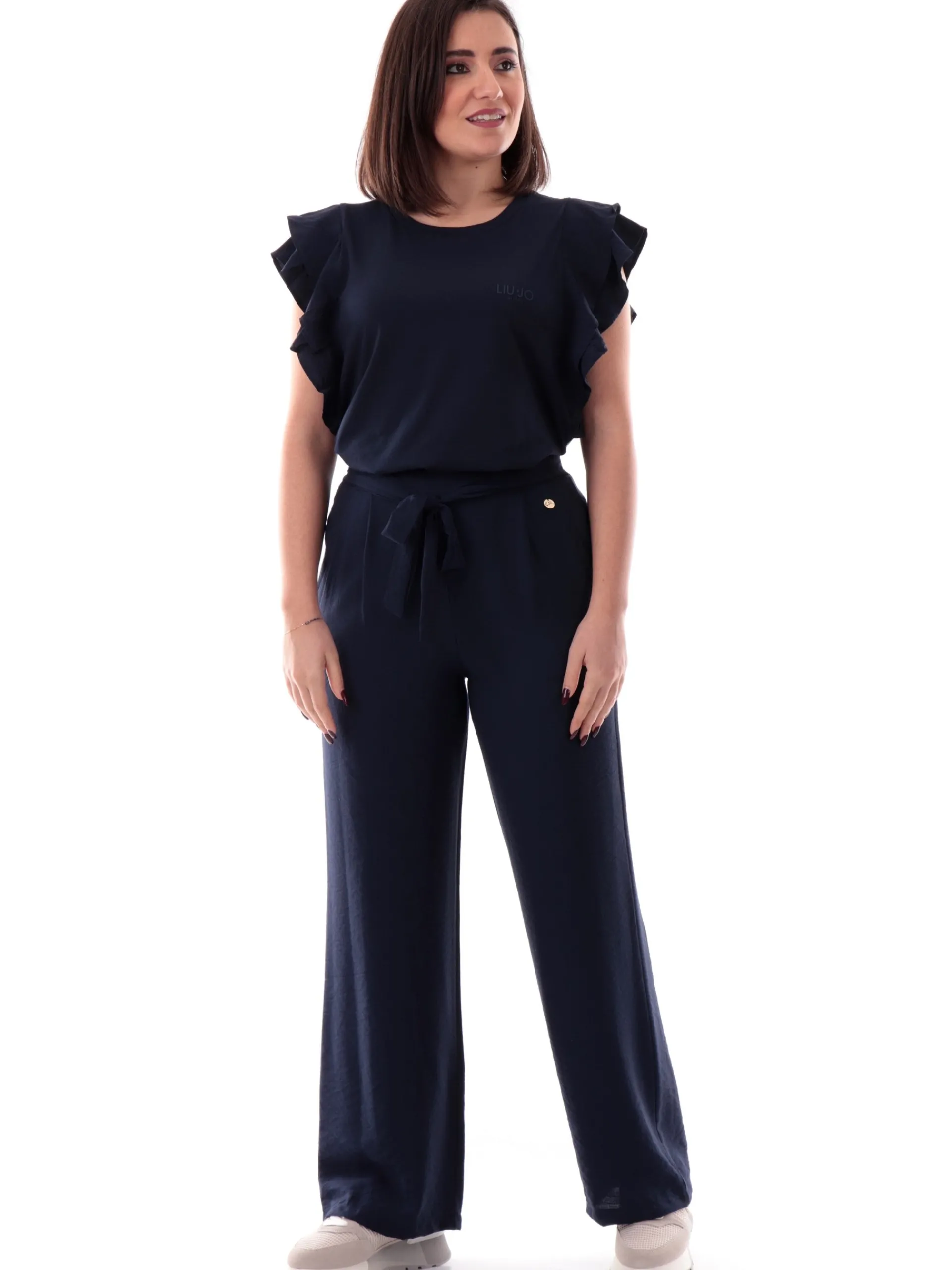 LIU JO SPORT T-Shirt*Maglia Liu Jo blu da donna con voilant TA5178J590493922