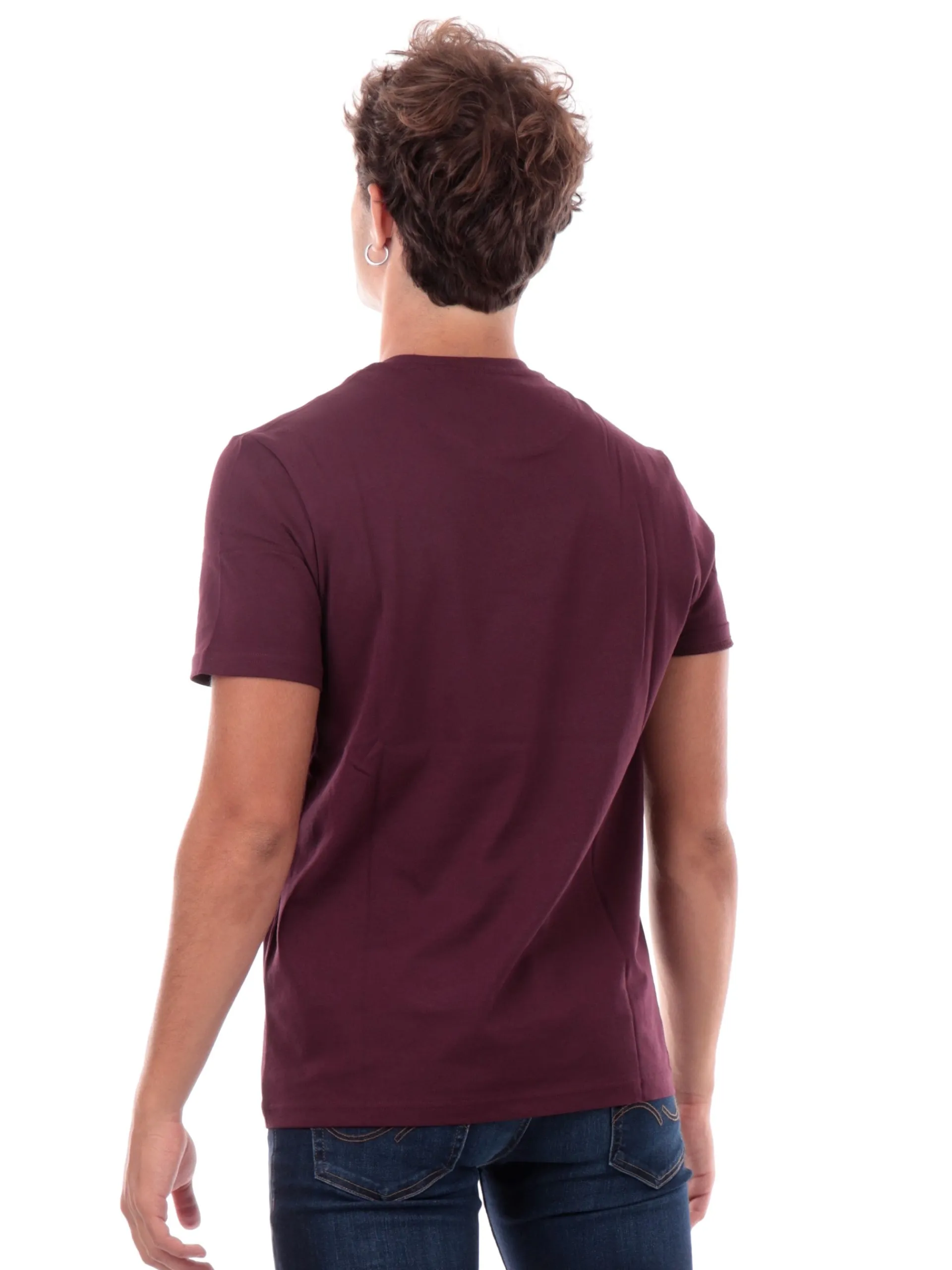 LYLE & SCOTT T-Shirt*Maglia bordeuax da uomo TS400VOG