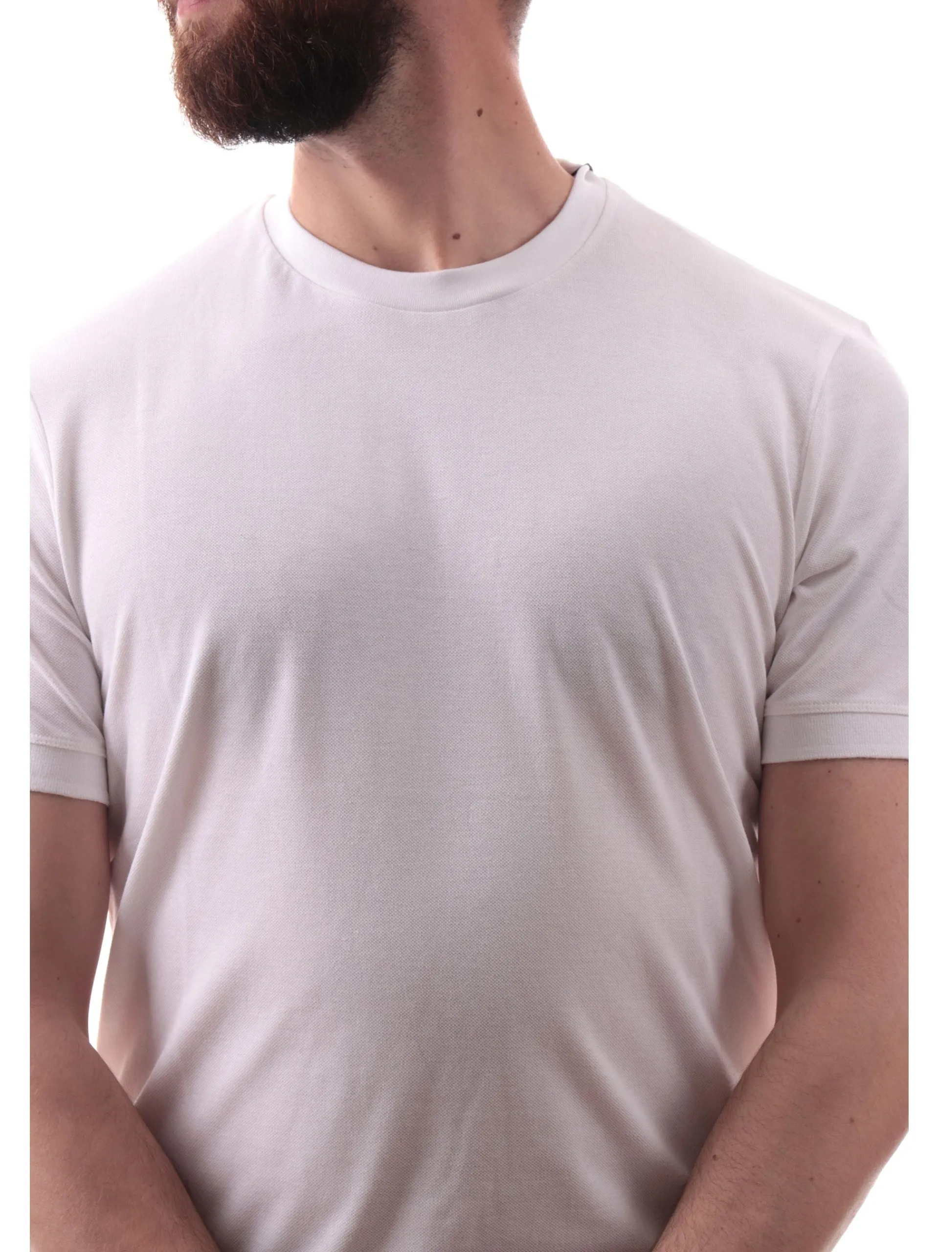 MARKUP T-Shirt*Maglia bianca da uomo Piquet MK11004