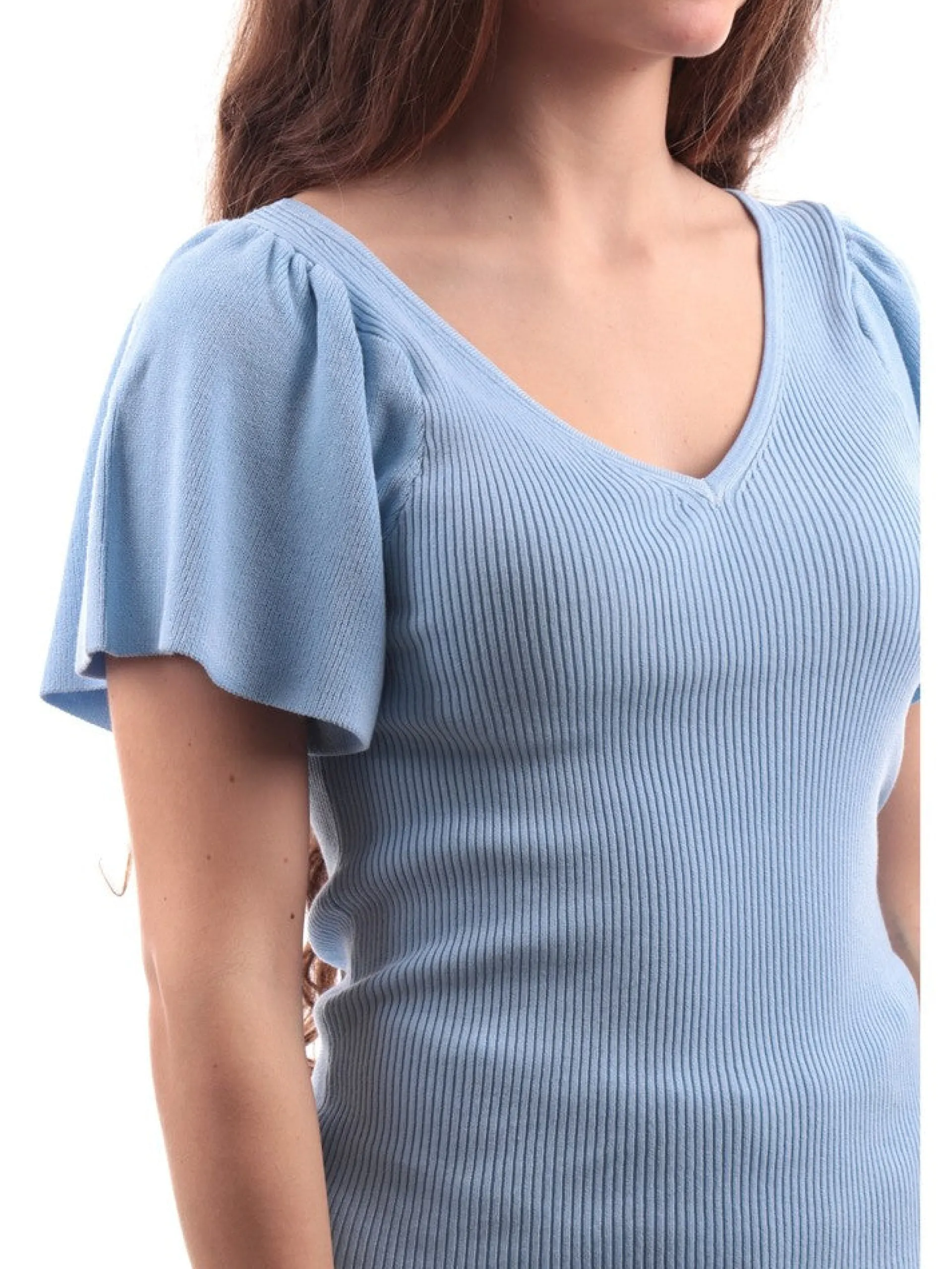 MOLLYBRACKEN Maglie*Maglia Molly Bracken blu da donna Knitted Sweater LA1510CP