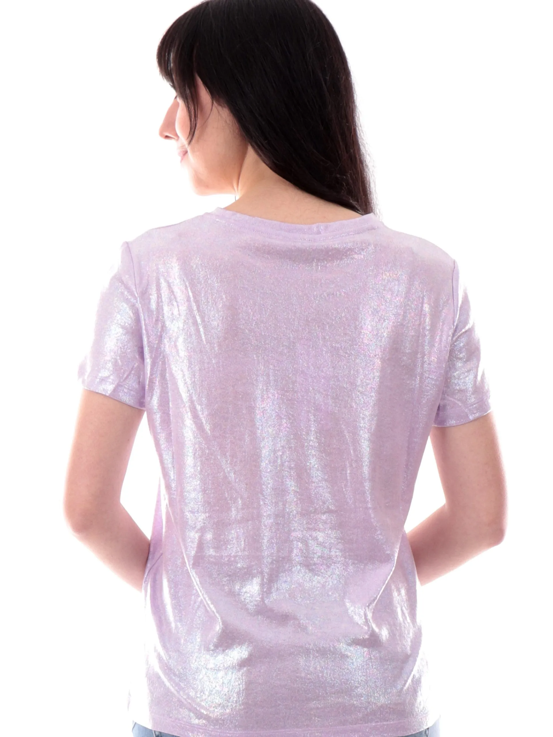 MOLLYBRACKEN T-Shirt*Maglia Molly Bracken lilla da donna TS103DP