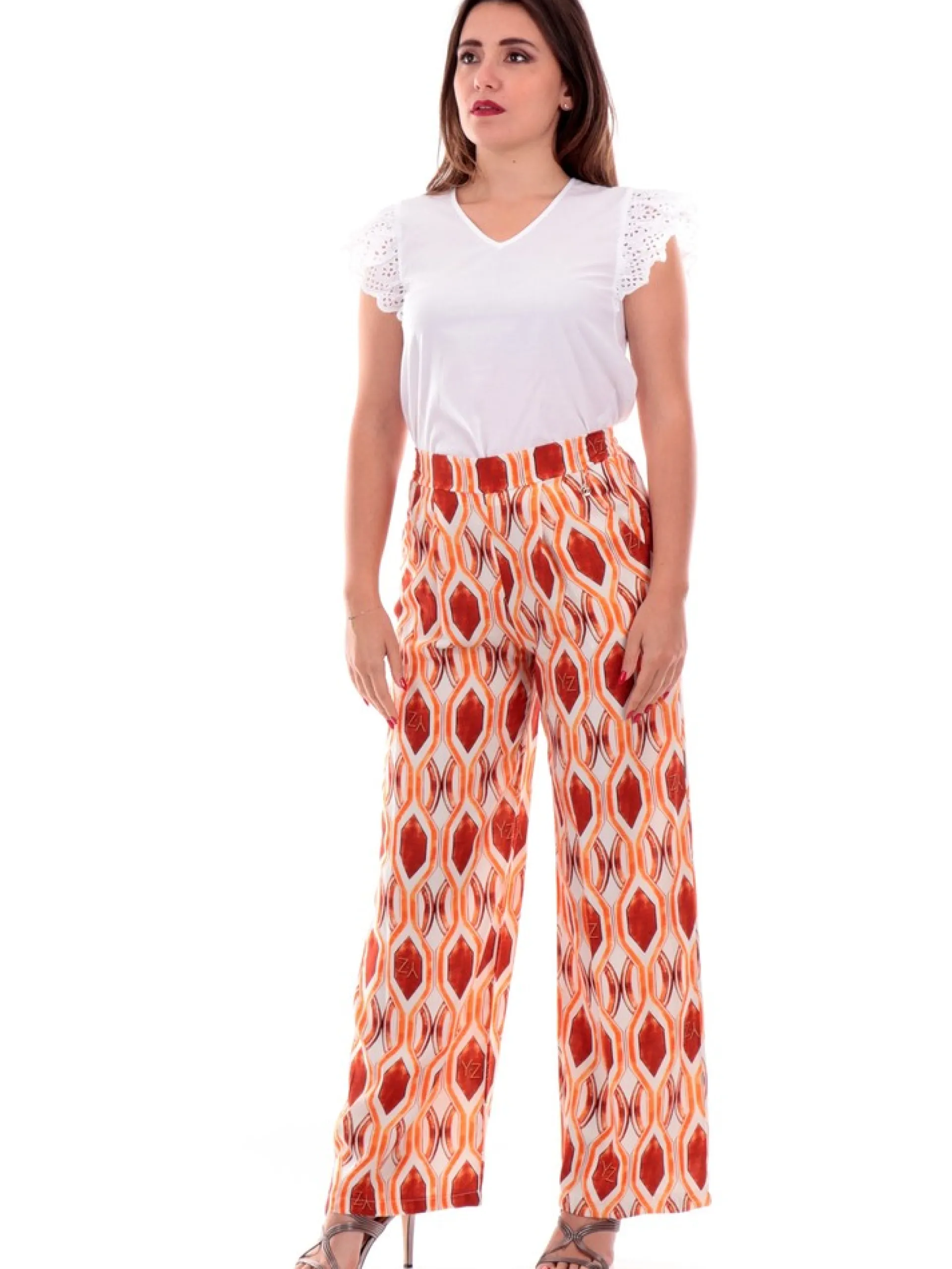 ONLY Maglie*Maglia bianca maniche a farfalla da donna 15313171