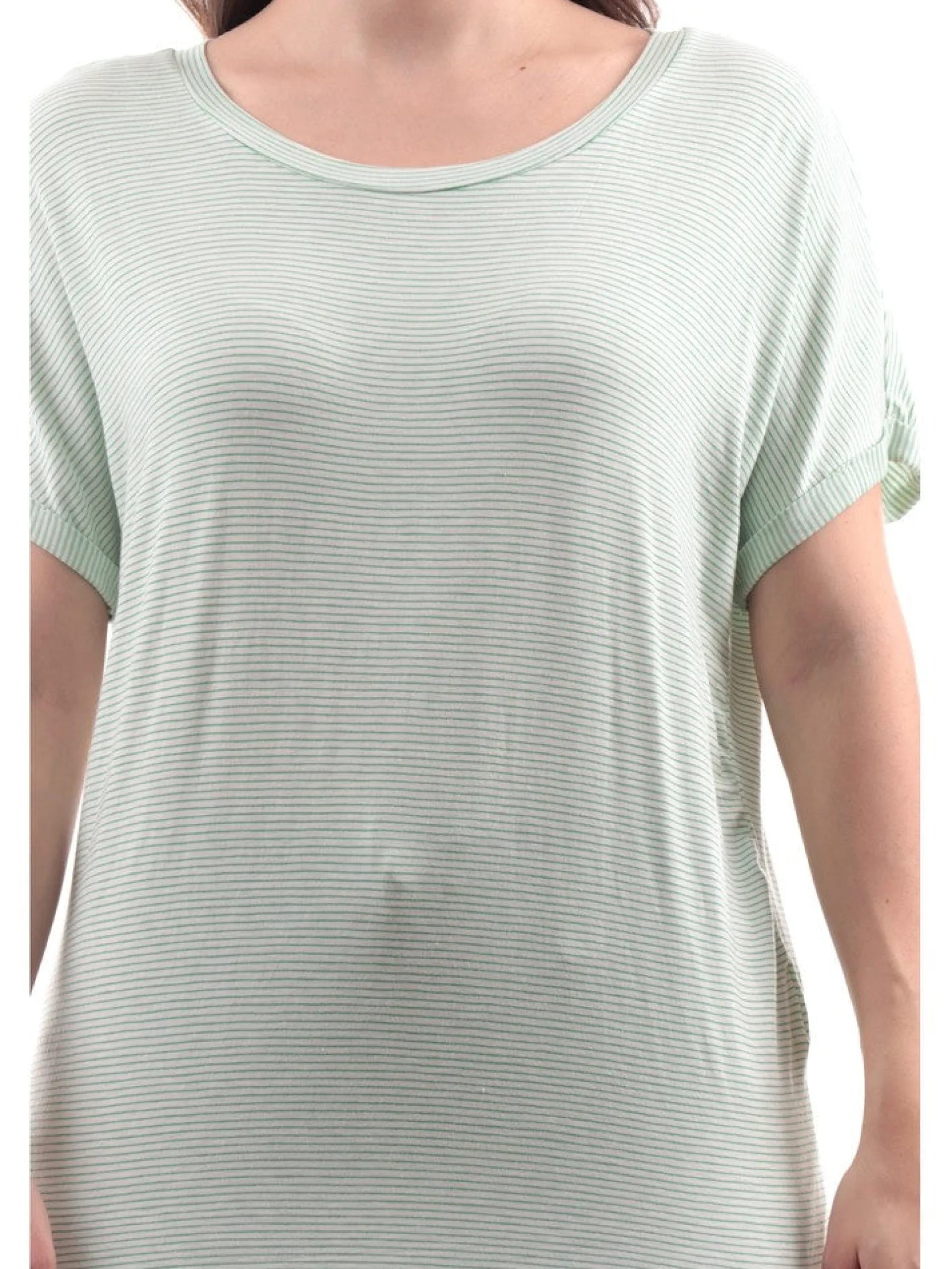 ONLY Maglie*Maglia verde da donna a righe 15285150