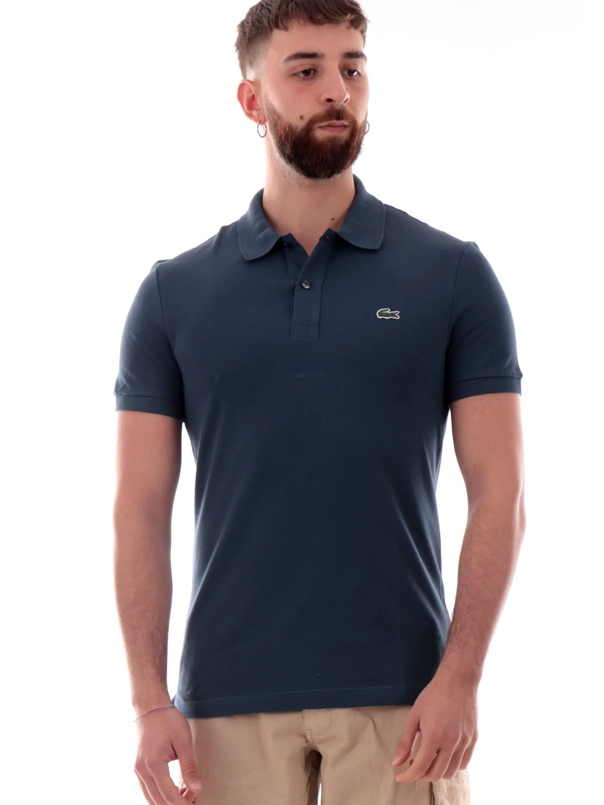 LACOSTE Polo*Maglia Polo blu da uomo slim Fit 4012