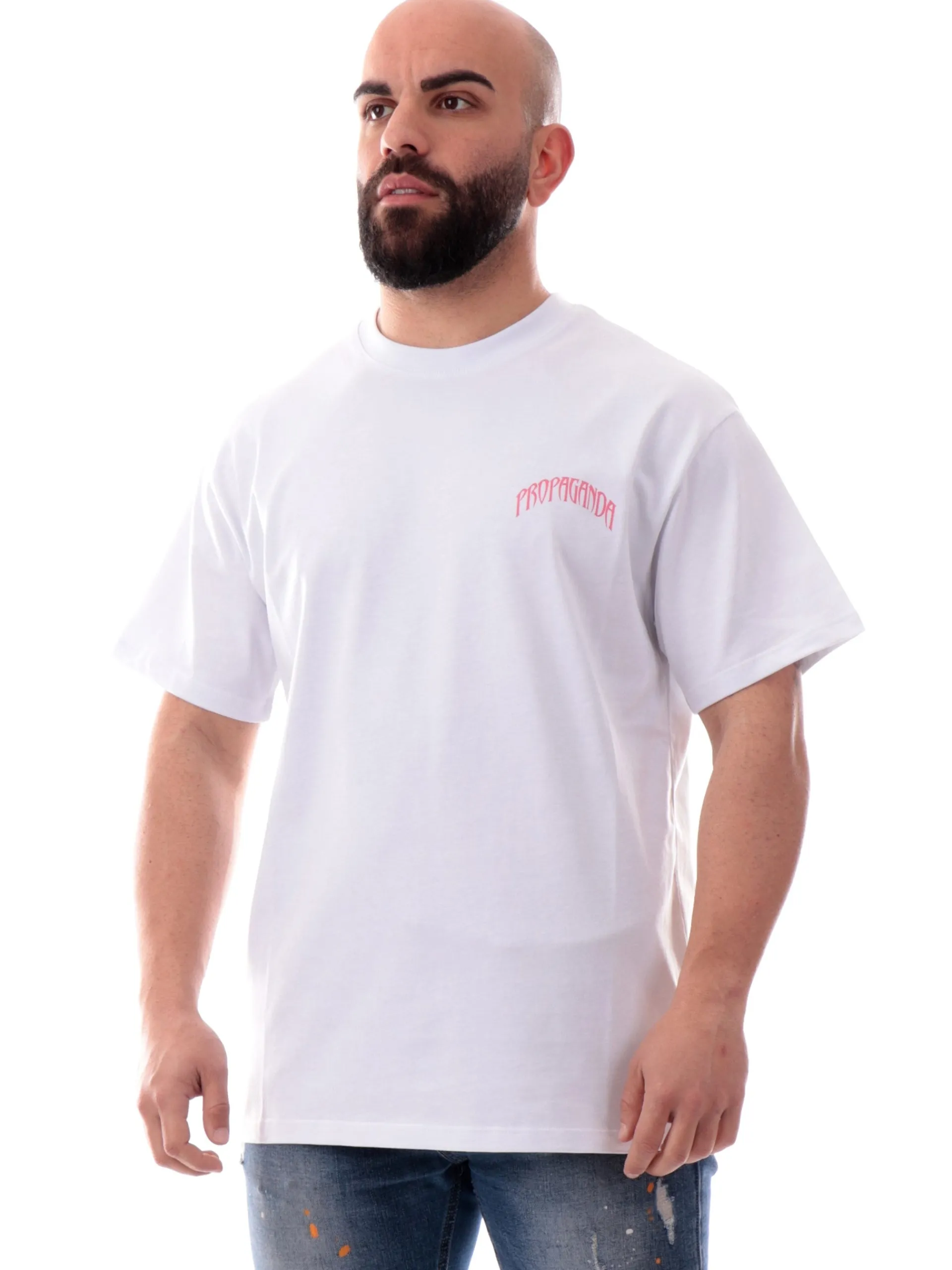 PROPAGANDA T-Shirt*Maglia bianca Triangle Panther 25SSPRTS