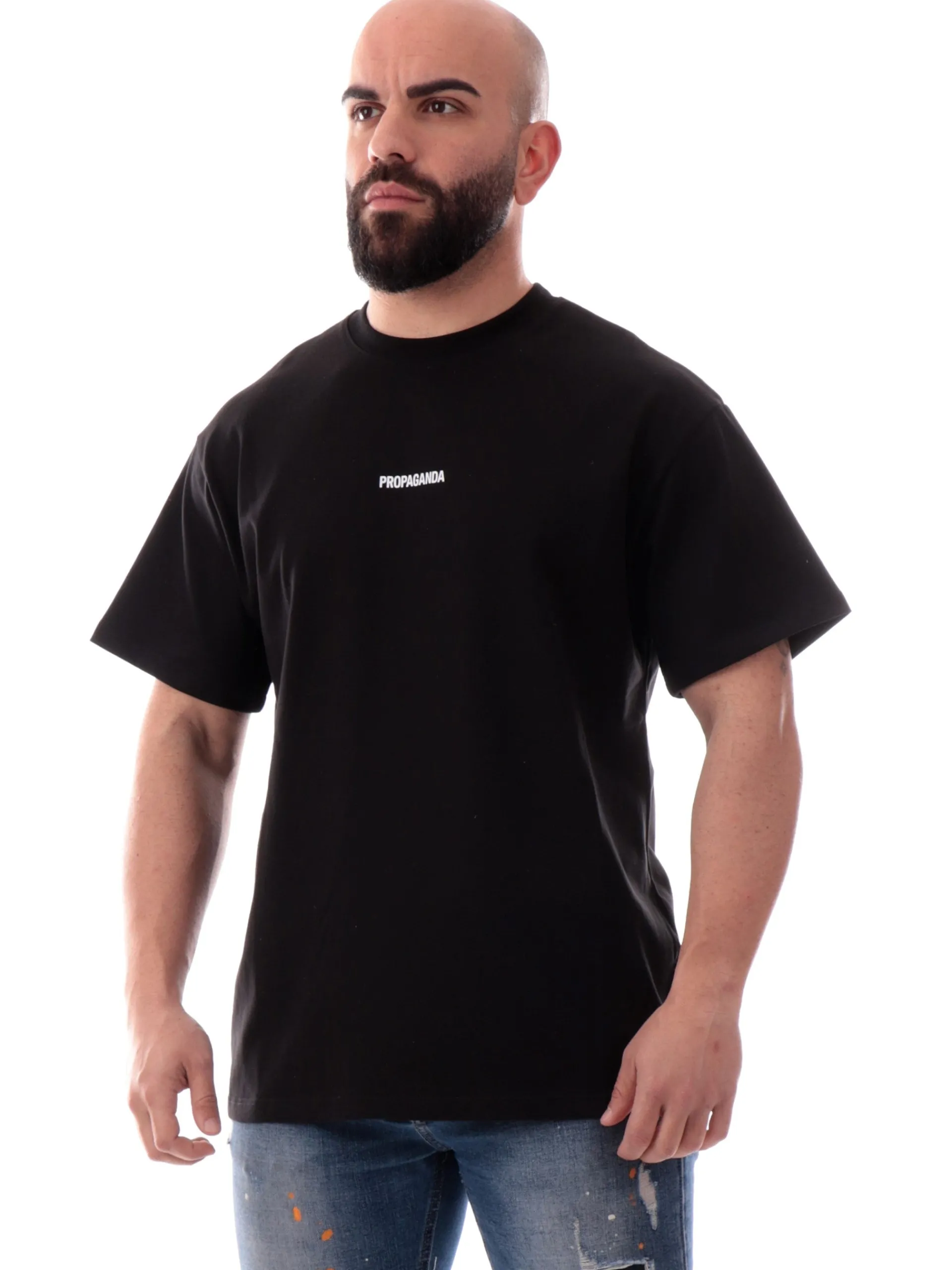 PROPAGANDA T-Shirt*Maglia nera Ribs Classic 25SSPRTS