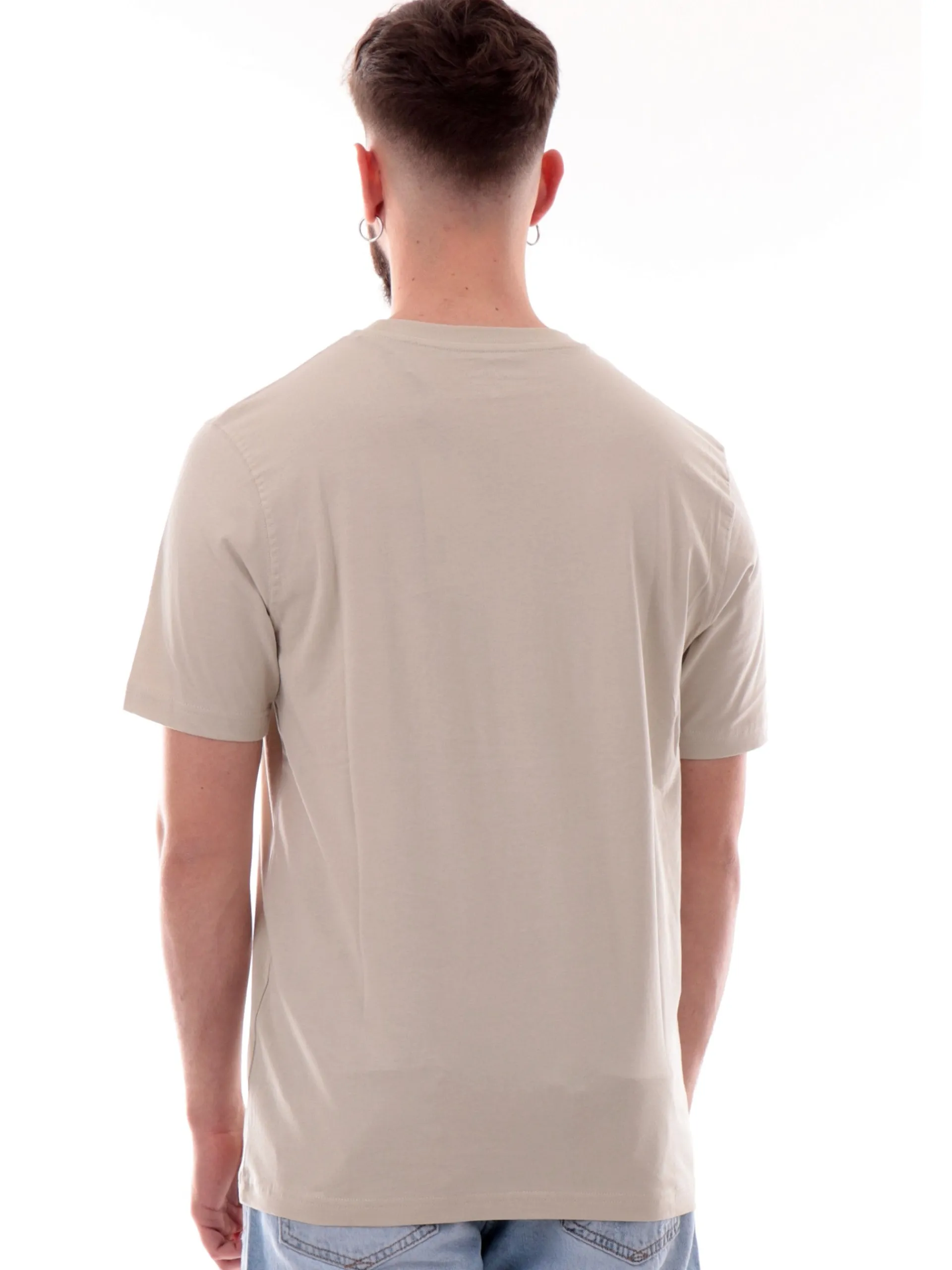 REFRIGIWEAR T-Shirt*Maglia beige da uomo Halen logo ricamato T62800