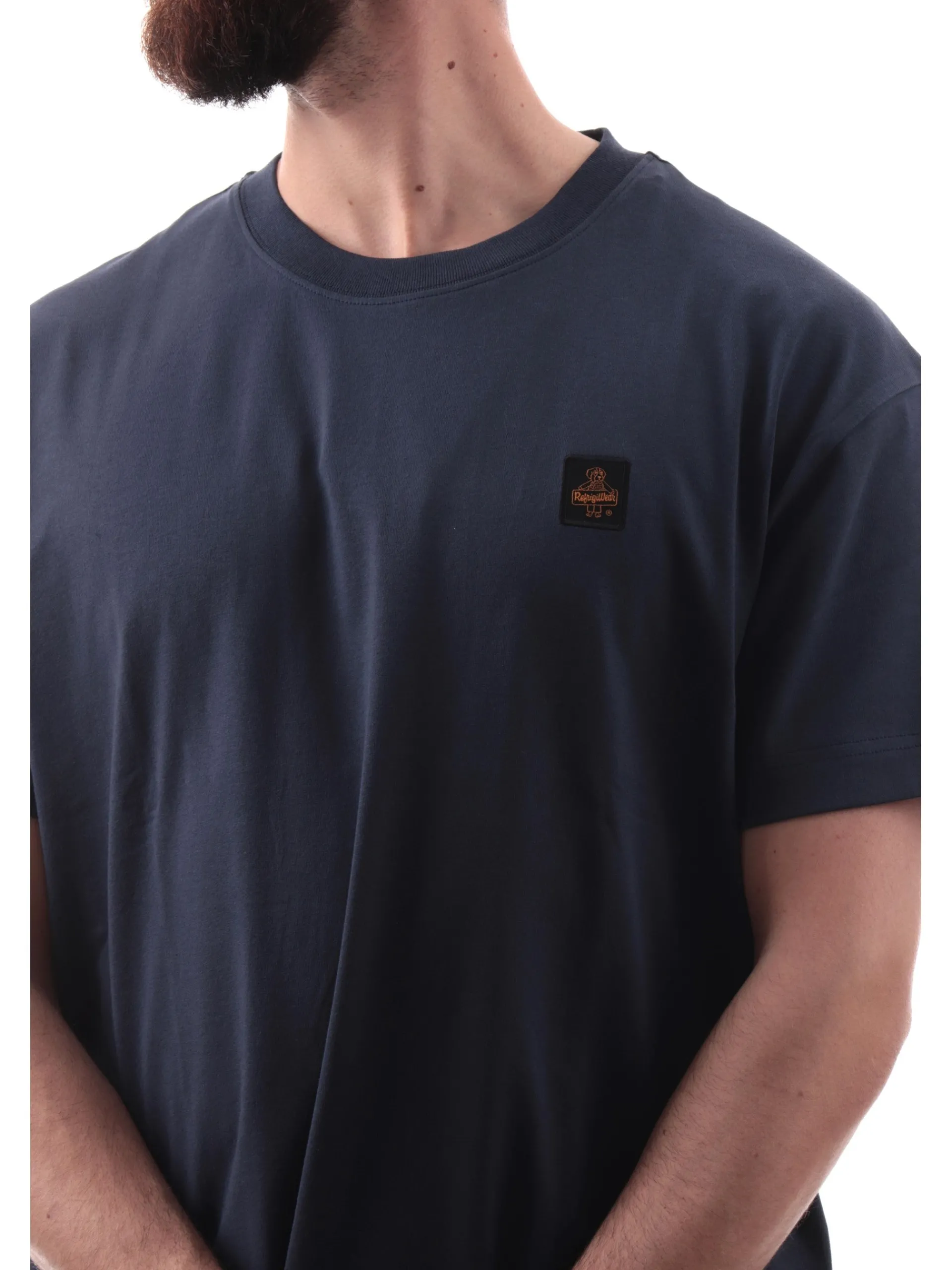 REFRIGIWEAR T-Shirt*Maglia blu da uomo Dublin vestibilità morbida T63500