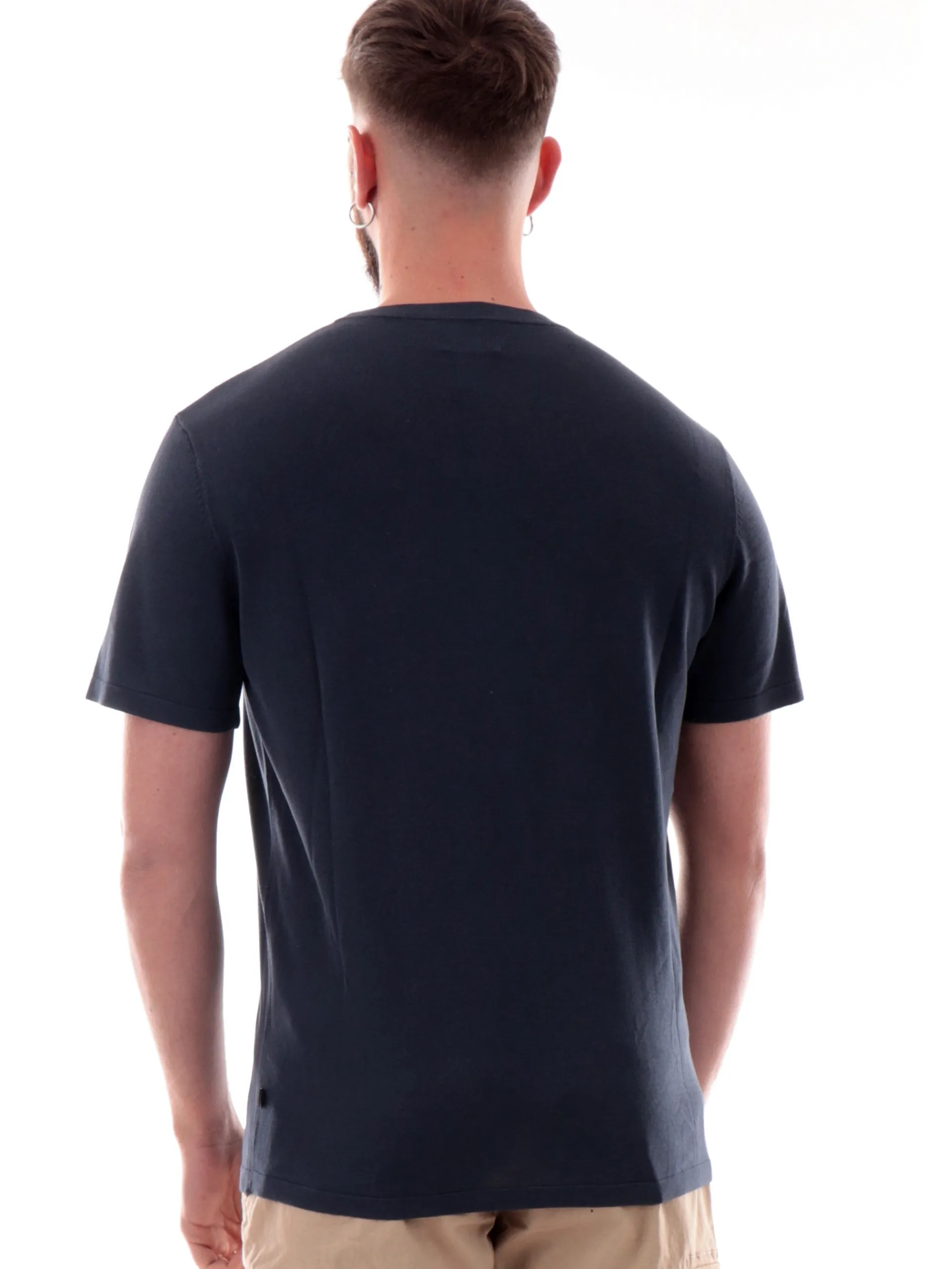 REFRIGIWEAR T-Shirt*Maglia in filo blu da uomo slim fit M35200F02500