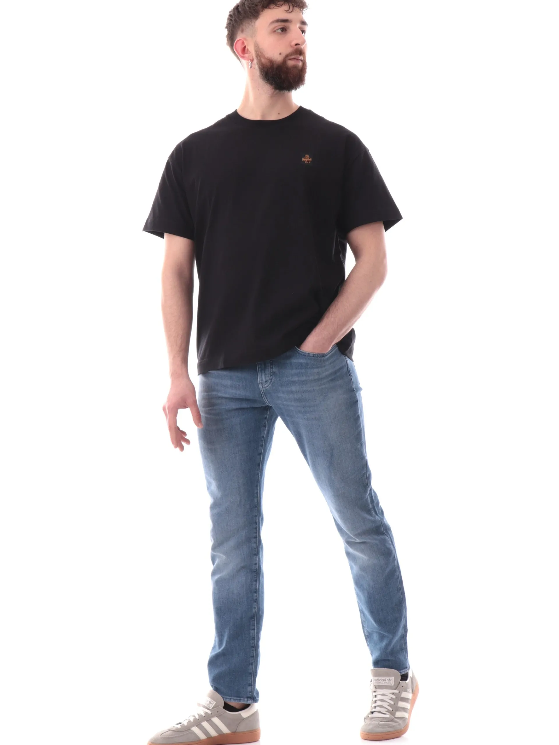 REFRIGIWEAR T-Shirt*Maglia nera da uomo Dublin vestibilità morbida T63500
