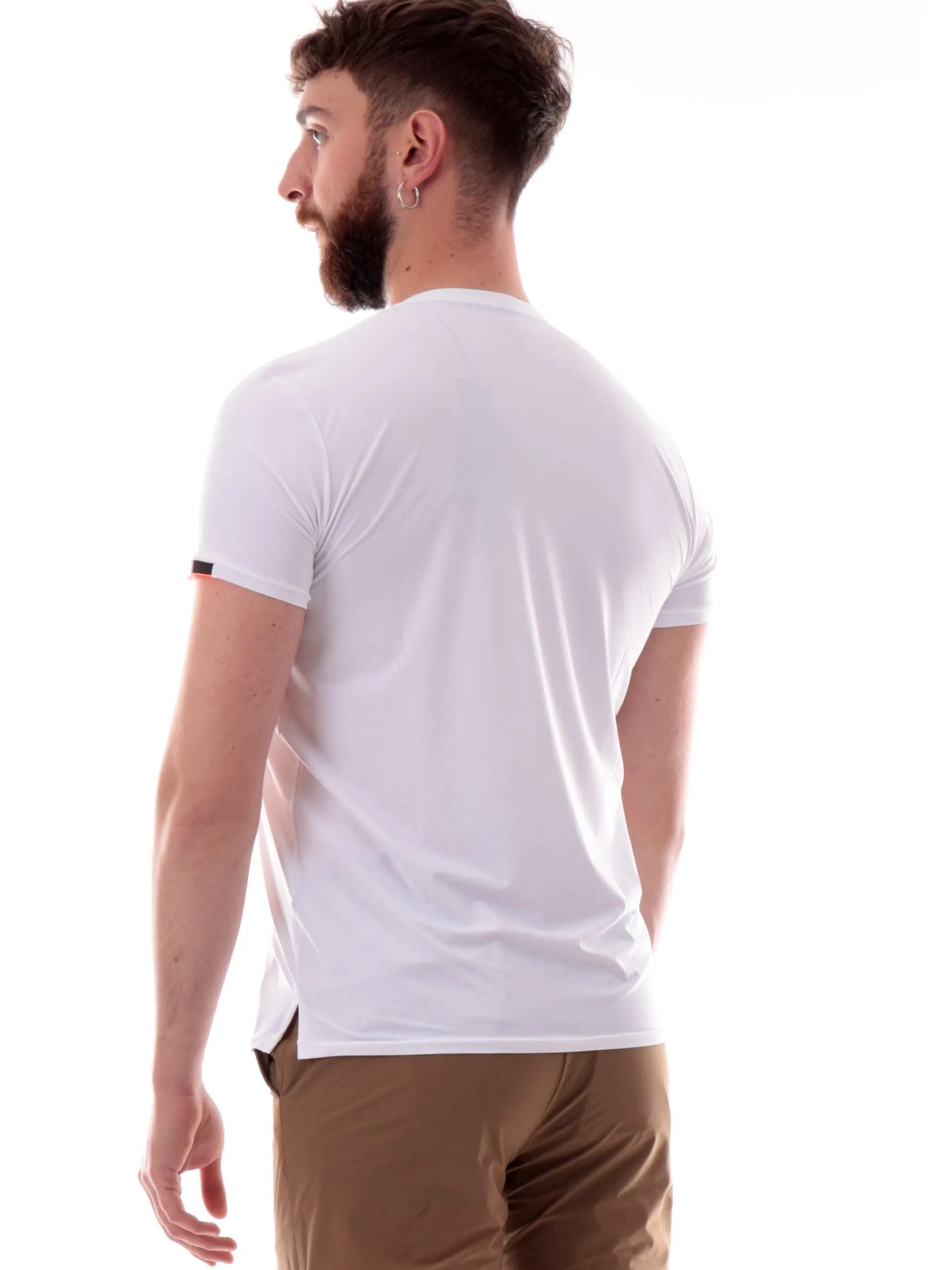 RRD Maglie*Maglia bianca Oxford Logo Shirty da uomo con banda logata 25216