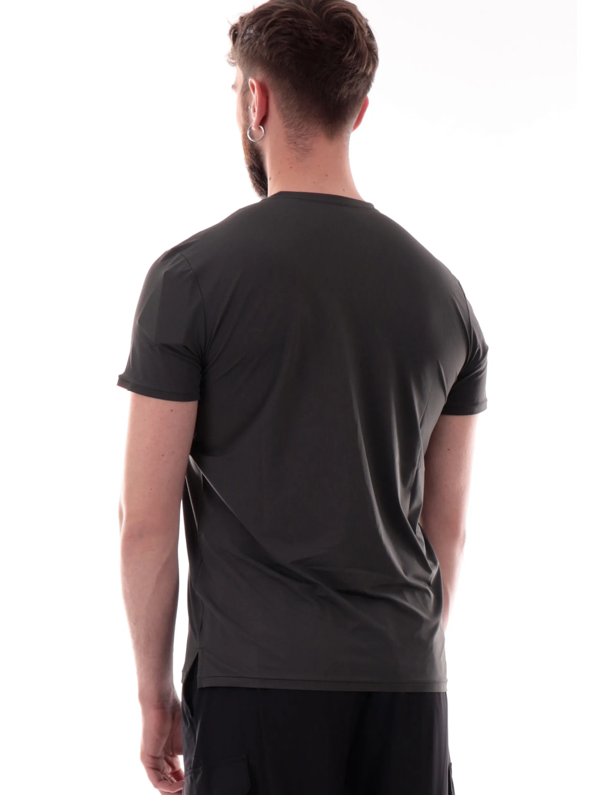 RRD Maglie*Maglia verde Oxford Logo Shirty da uomo con banda logata 25216