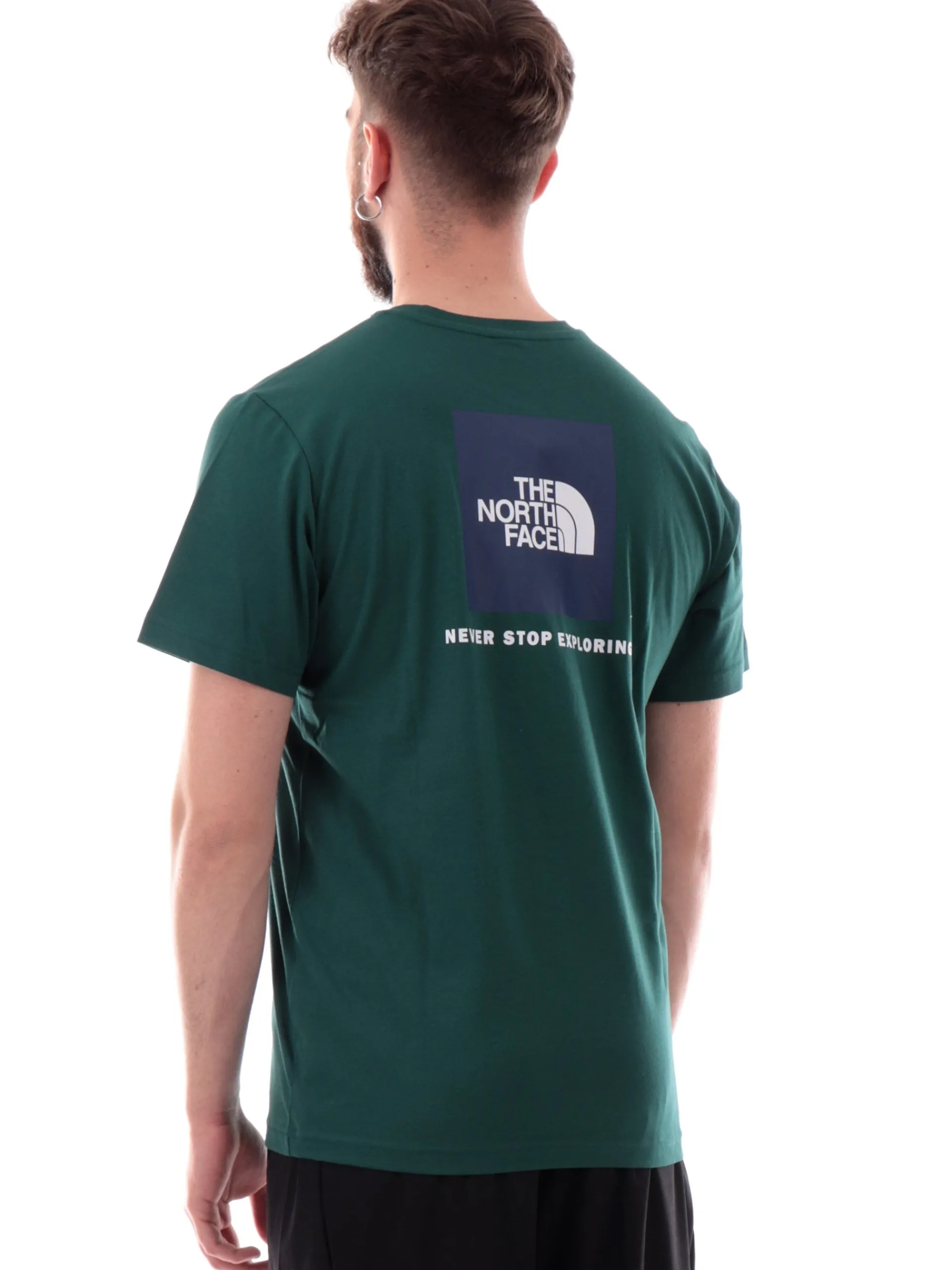 THE NORTH FACE T-Shirt*Maglia verde da uomo maxi logo Posteriore Redbox NF0A87NP