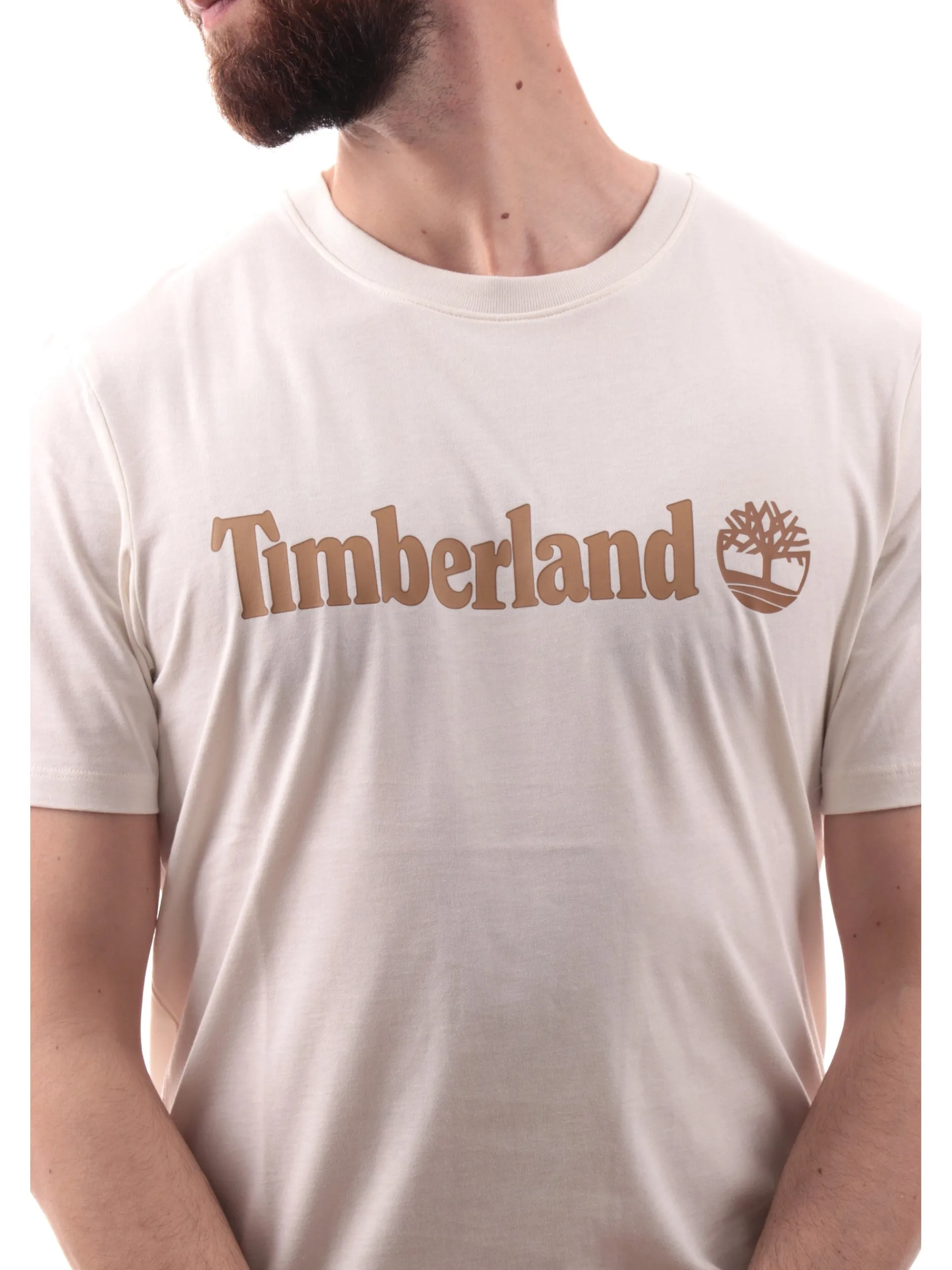 TIMBERLAND T-Shirt*Maglia bianca da uomo maxi stampa Kennebec River TB0A5UPQ