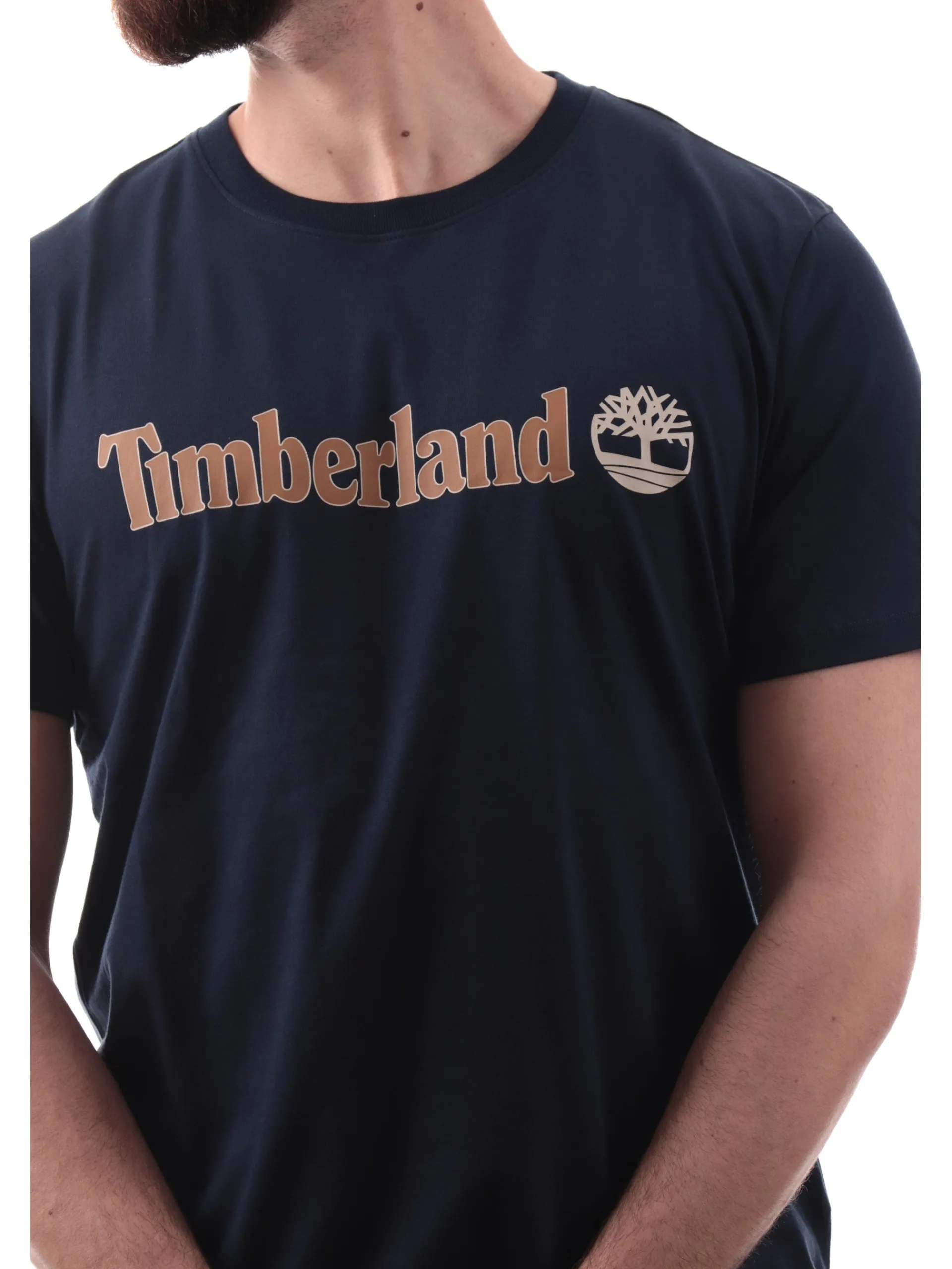 TIMBERLAND T-Shirt*Maglia blu da uomo maxi stampa Kennebec River TB0A5UPQ