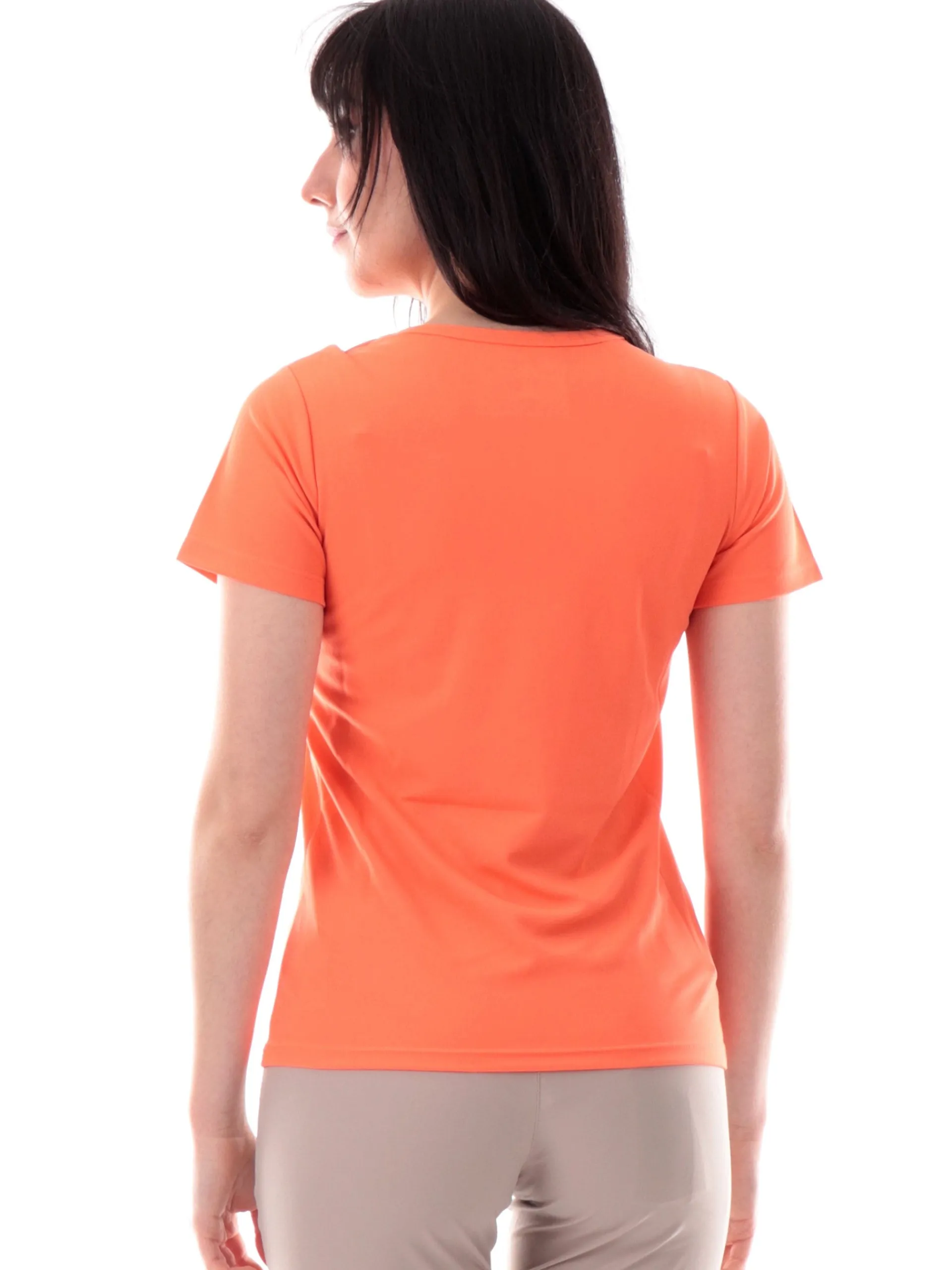 CMP T-Shirt*Maglia trekking arancione da donna con stampa 39T5676P
