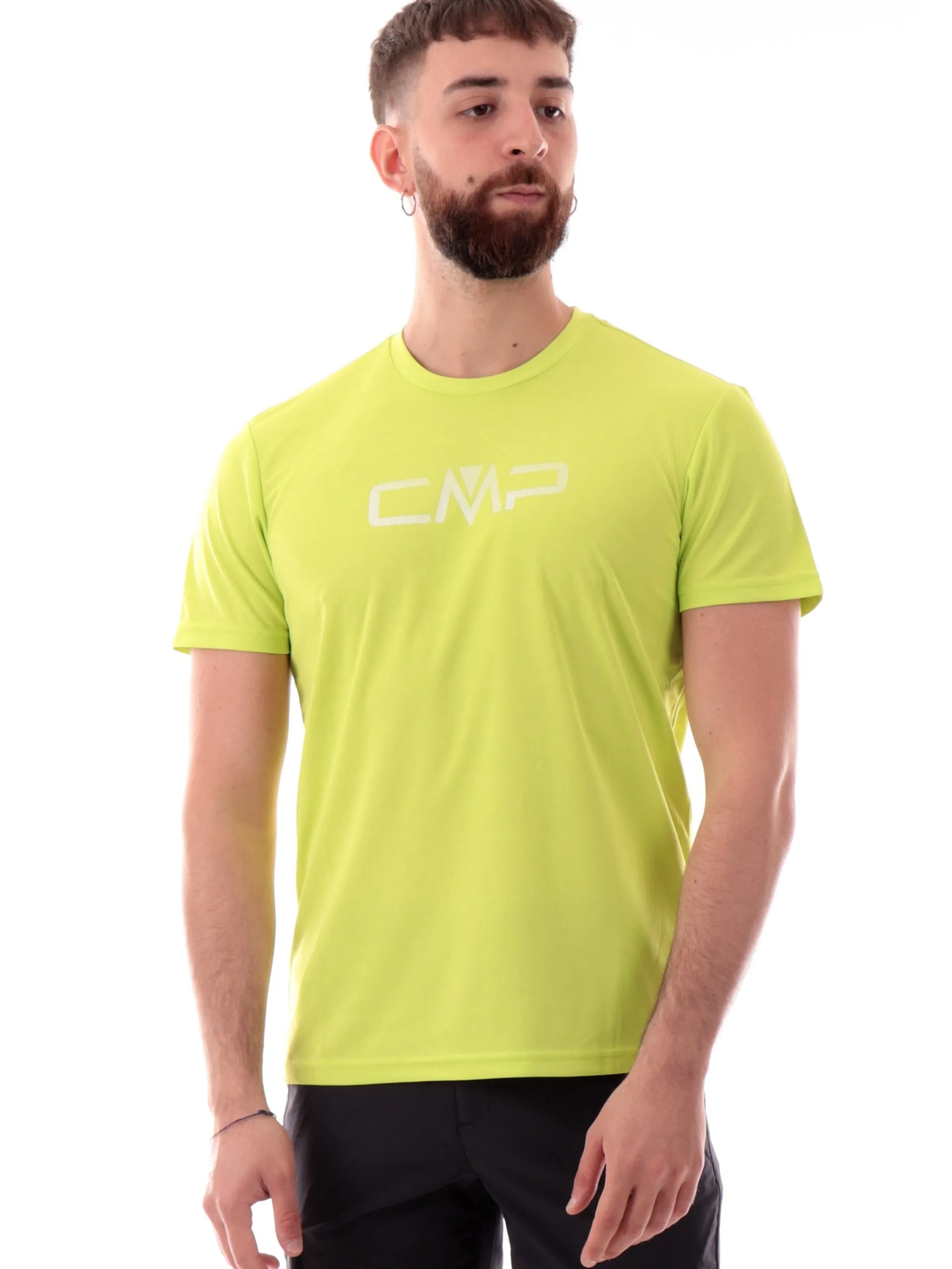 CMP T-Shirt*Maglia trekking verde lime da uomo 39T7117P