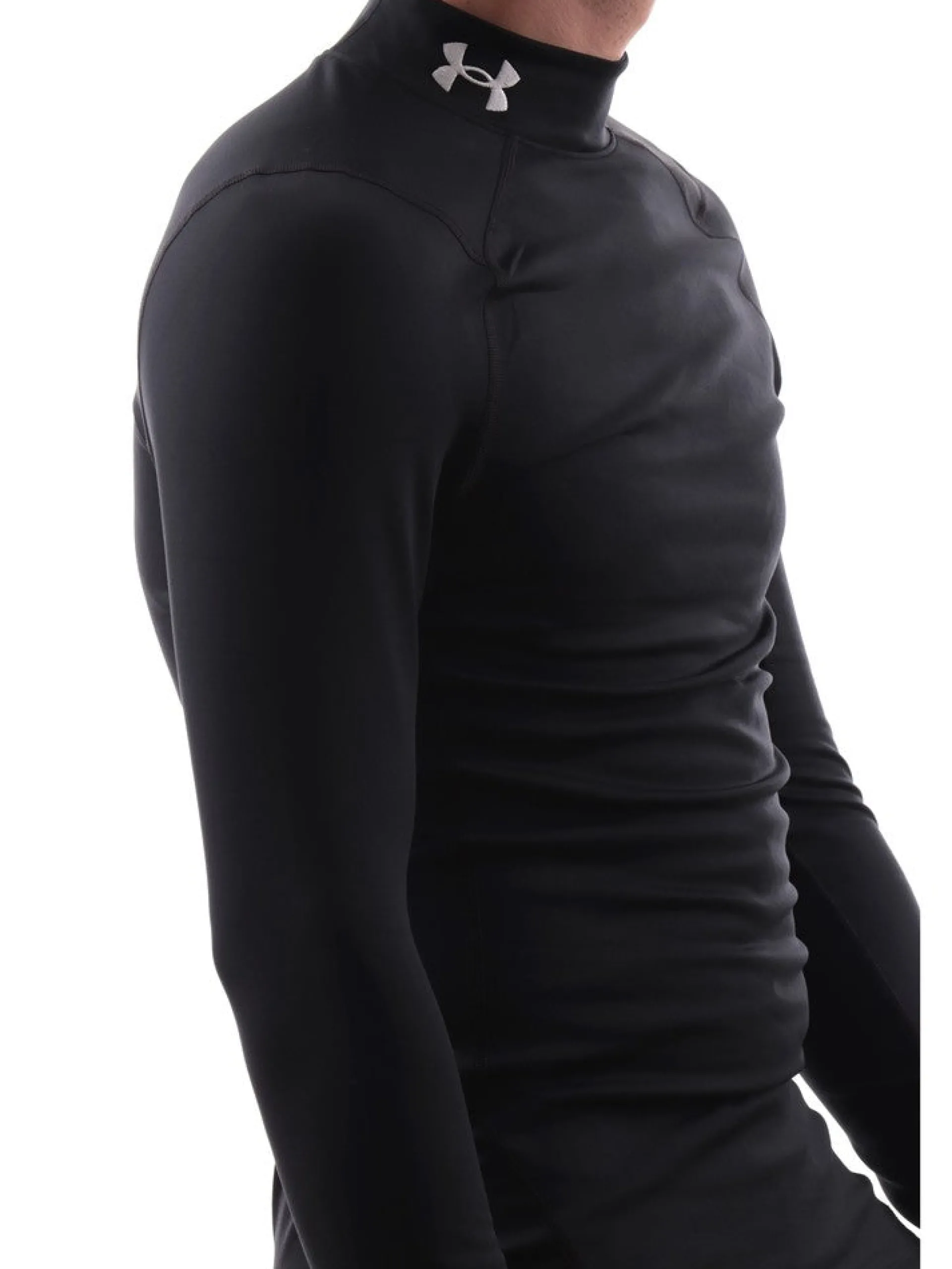 UNDER ARMOUR Abbigliamento|Maglie*Maglia nera da uomo Fitted Mock 13660660