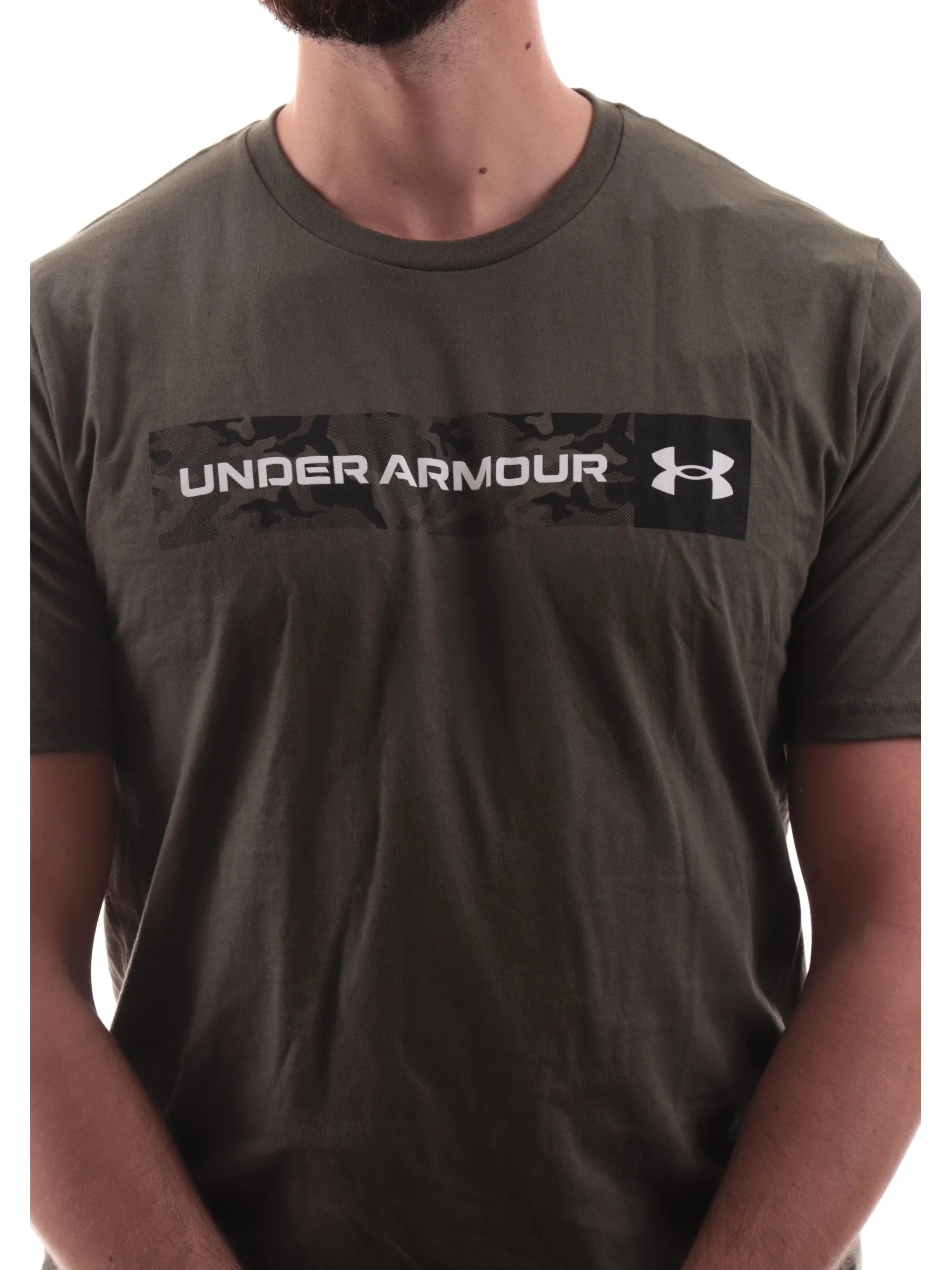 UNDER ARMOUR T-Shirt*Maglia verde da uomo logo camo 13768300