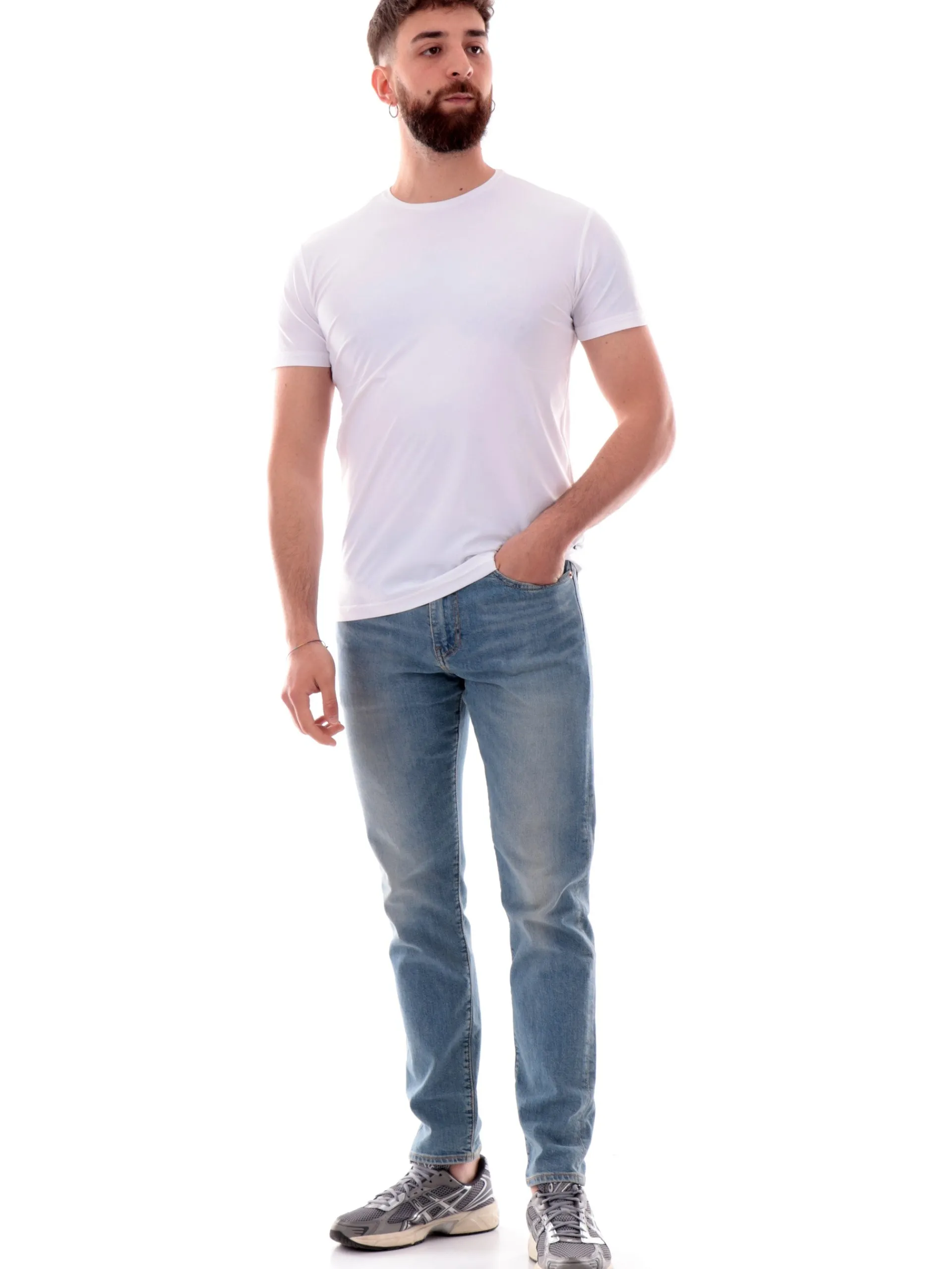 YES ZEE T-Shirt*Maglia bianca da uomo Tessuto T778OQ00-0107