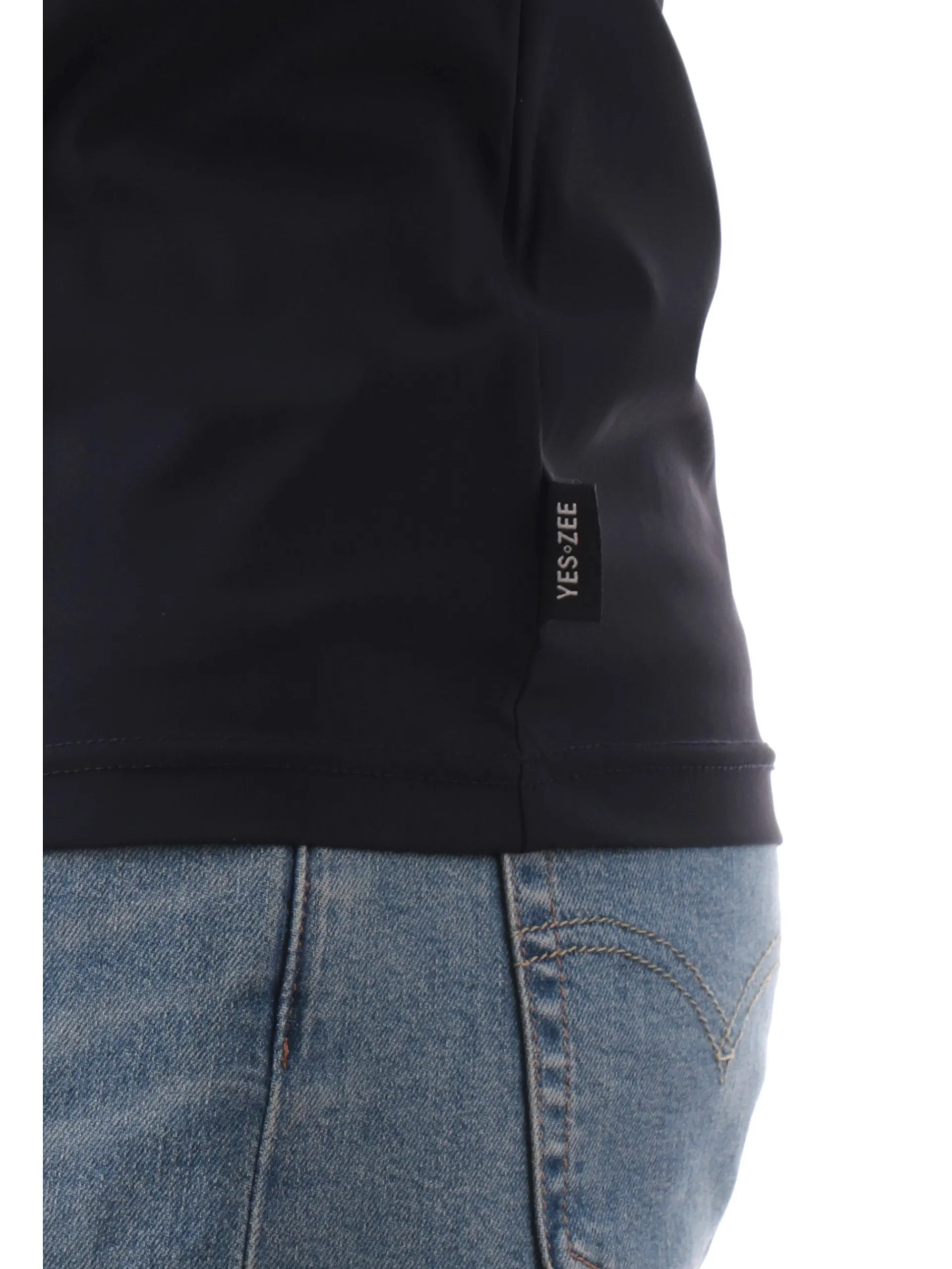 YES ZEE T-Shirt*Maglia blu da uomo tessuto tecnico T778OQ0-0710