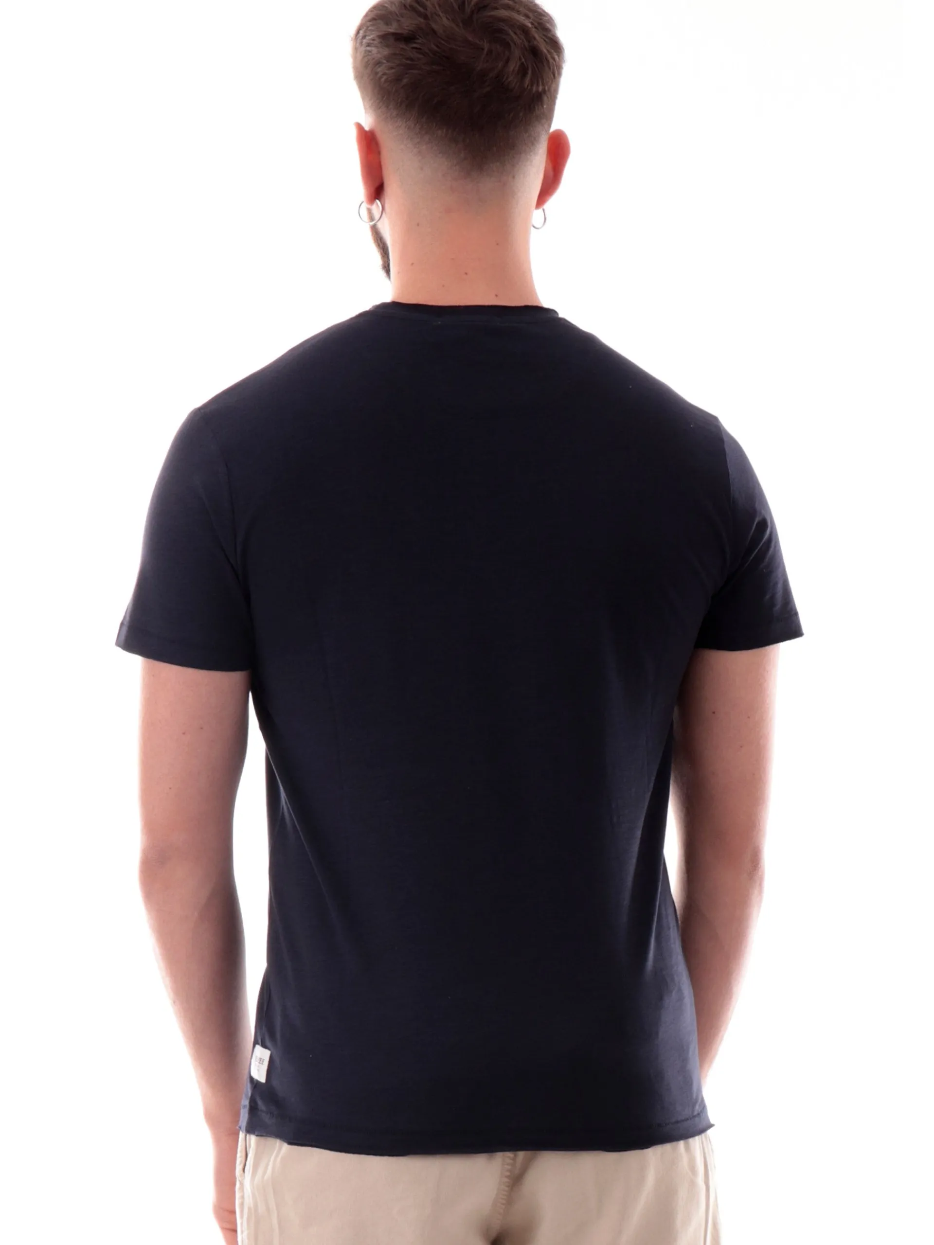 YES ZEE T-Shirt*Maglia blu girocollo da uomo maniche corte T722TL00