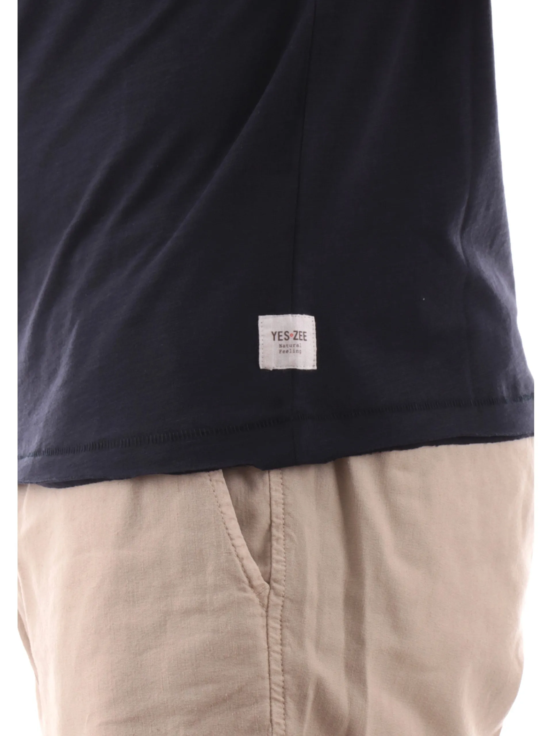 YES ZEE T-Shirt*Maglia blu girocollo da uomo maniche corte T722TL00