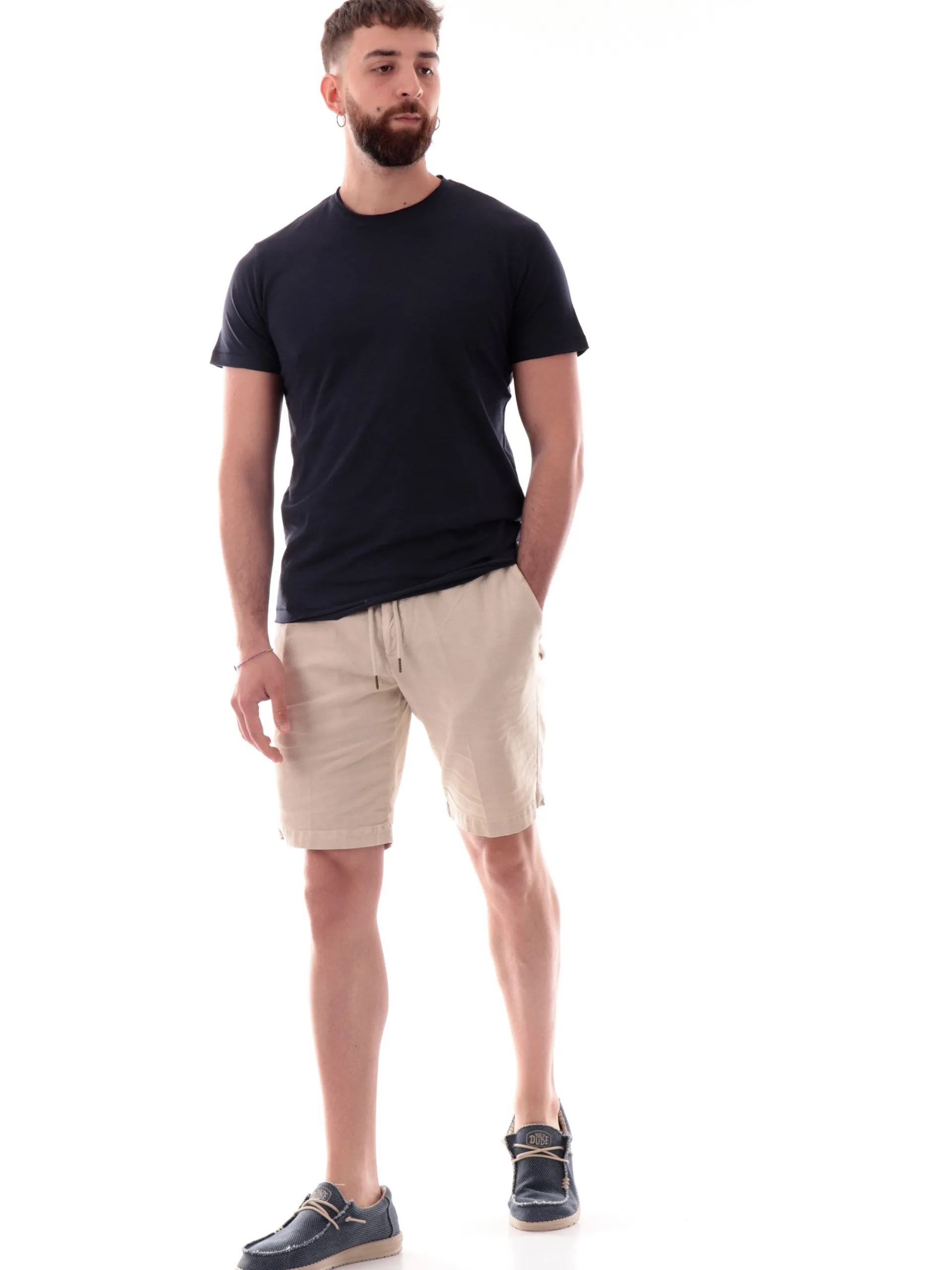 YES ZEE T-Shirt*Maglia blu girocollo da uomo maniche corte T722TL00