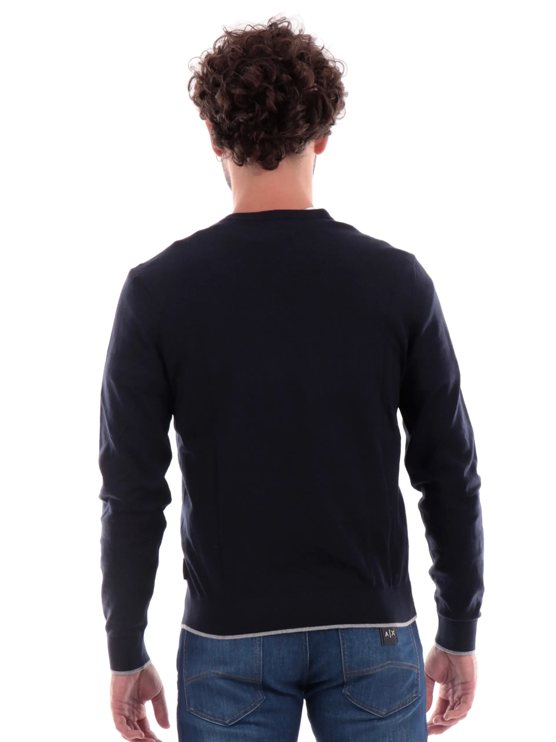 ARMANI EXCHANGE Maglie*Maglione blu da uomo 8NZM4BZM1HZ
